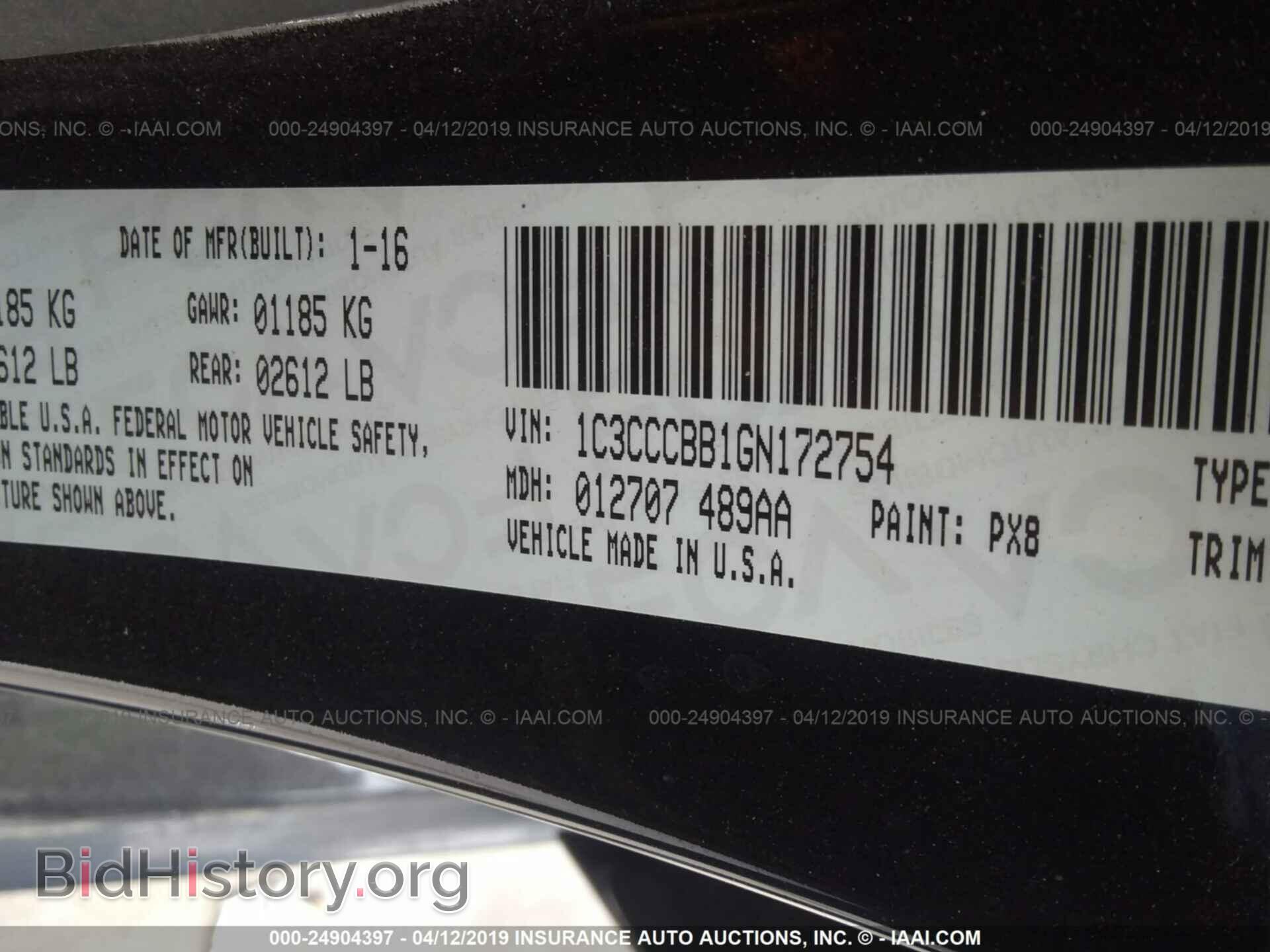 2016 CHRYSLER 200 - VIN: 1C3CCCBB1GN172754 - Фото 9