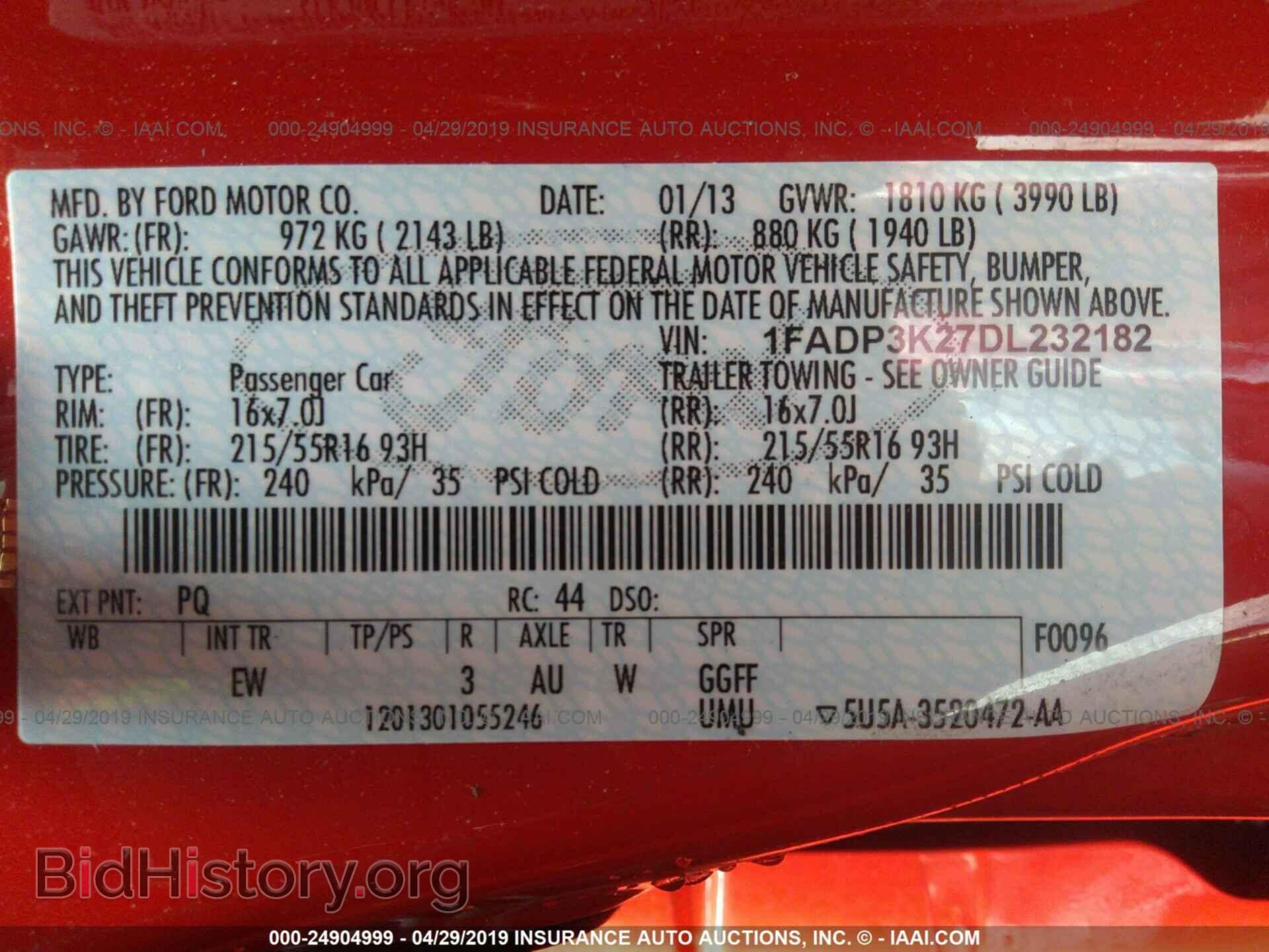 2013 FORD FOCUS - VIN: 1FADP3K27DL232182 - Photo 9