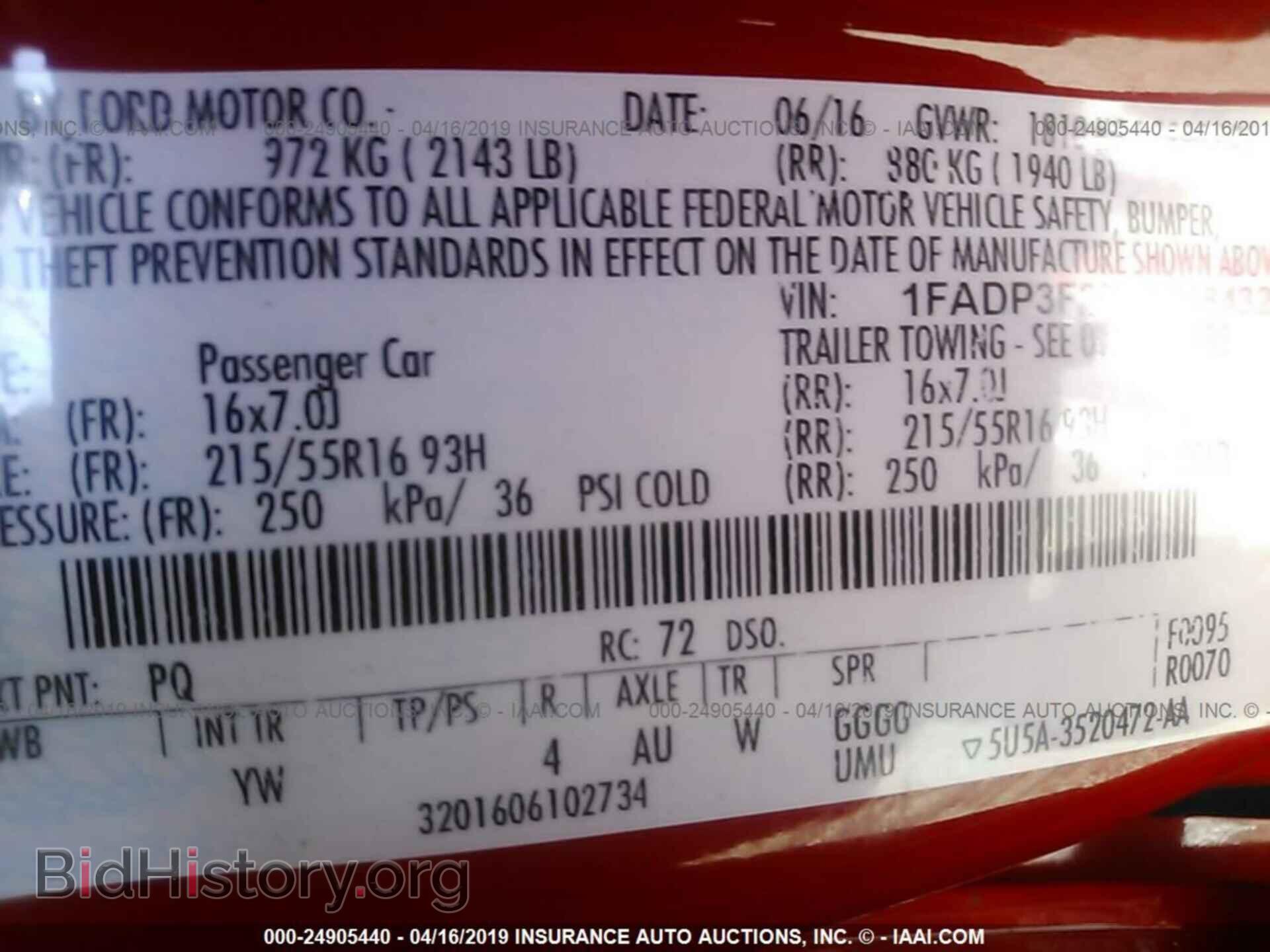 2016 FORD FOCUS - VIN: 1FADP3F25GL348432 - Photo 9