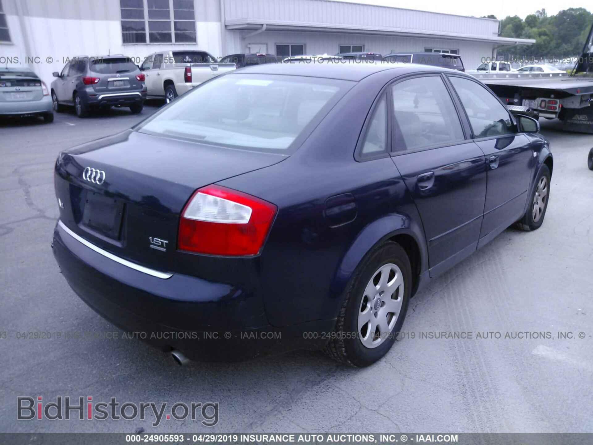 2002 AUDI A4 - VIN: WAULC68E32A184545 - Фото 4