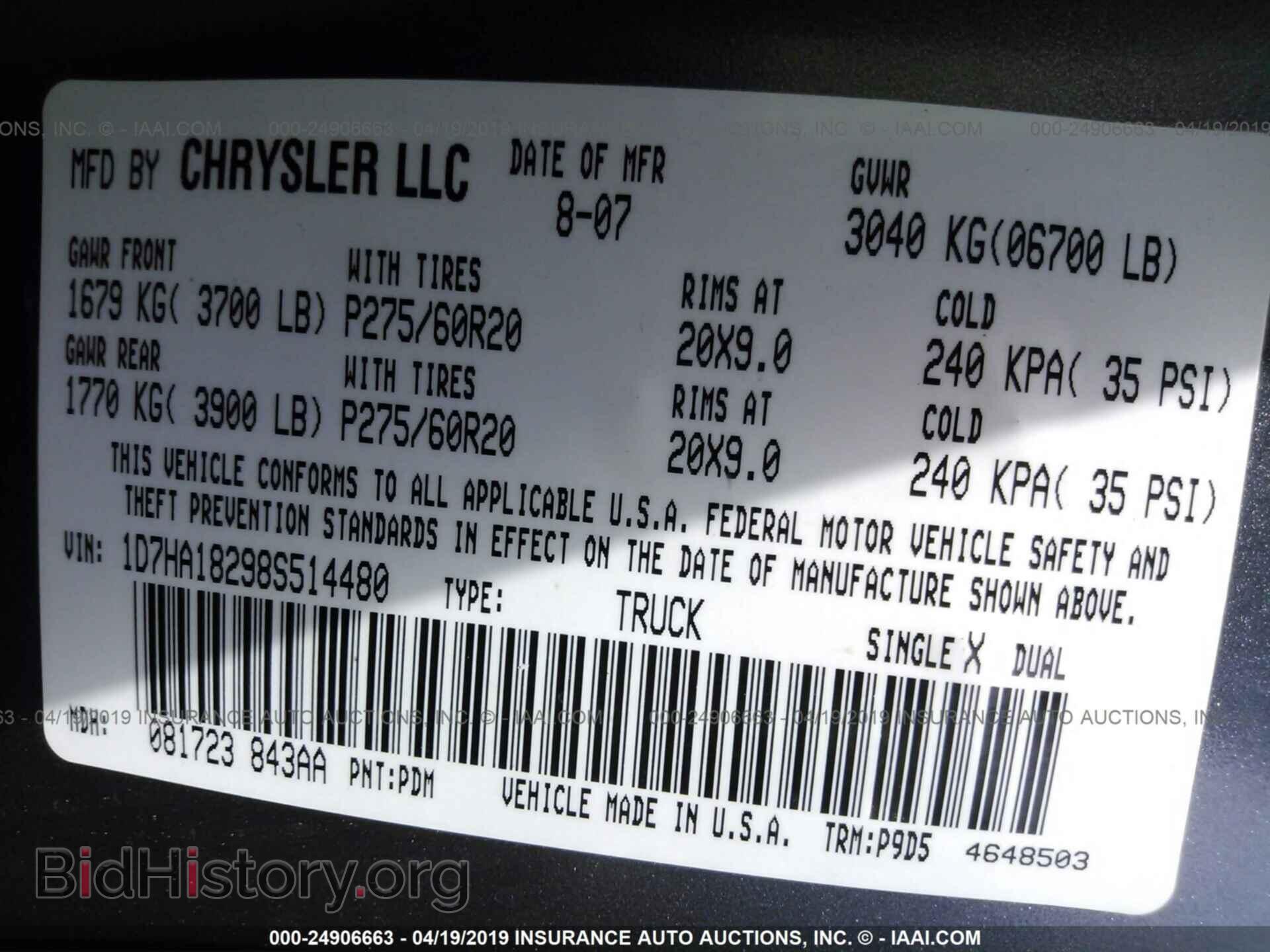2008 Dodge RAM 1500 - VIN: 1D7HA18298S514480 - Фото 9
