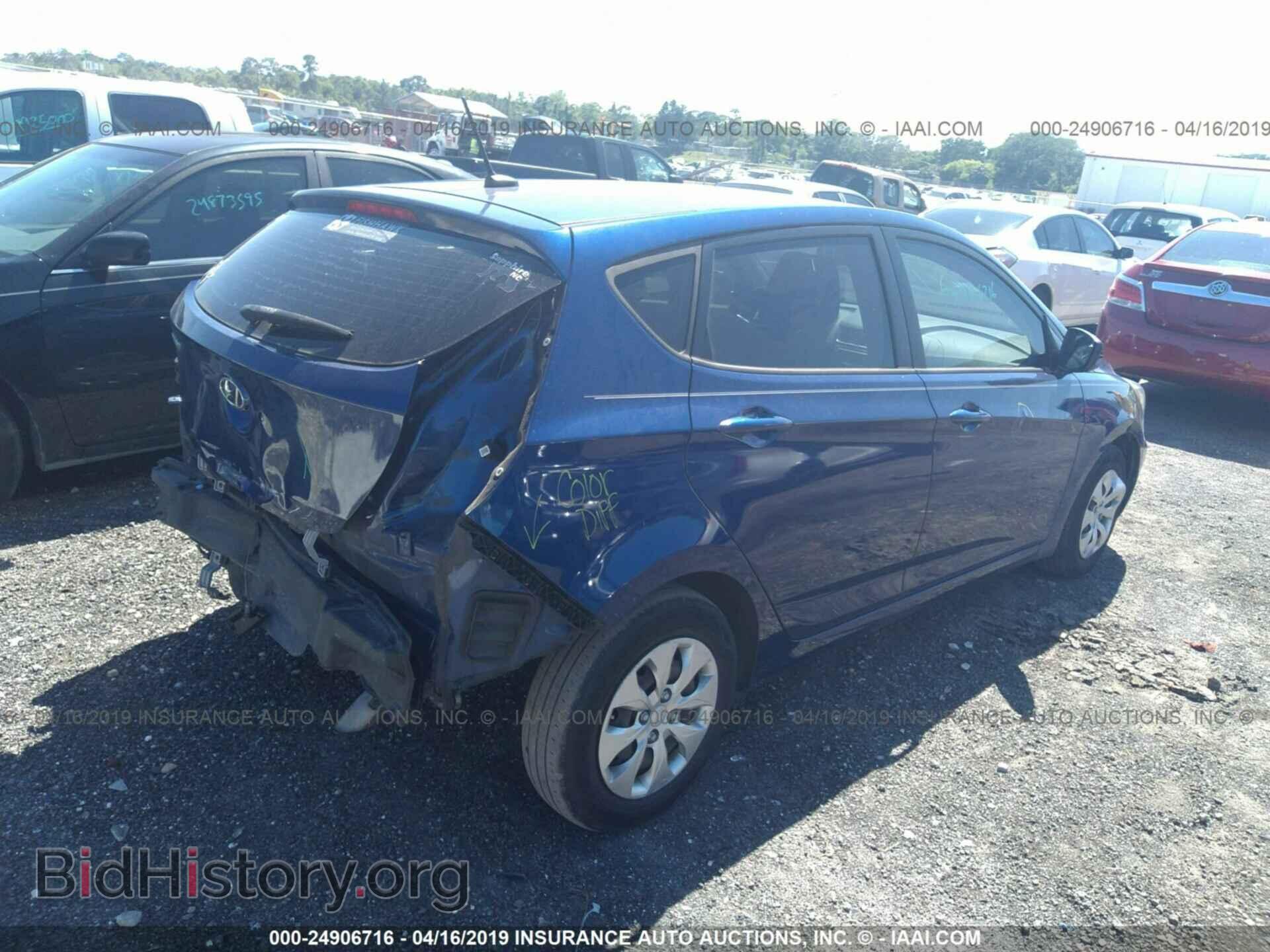 2016 HYUNDAI ACCENT - VIN: KMHCT5AE9GU244255 - Фото 4