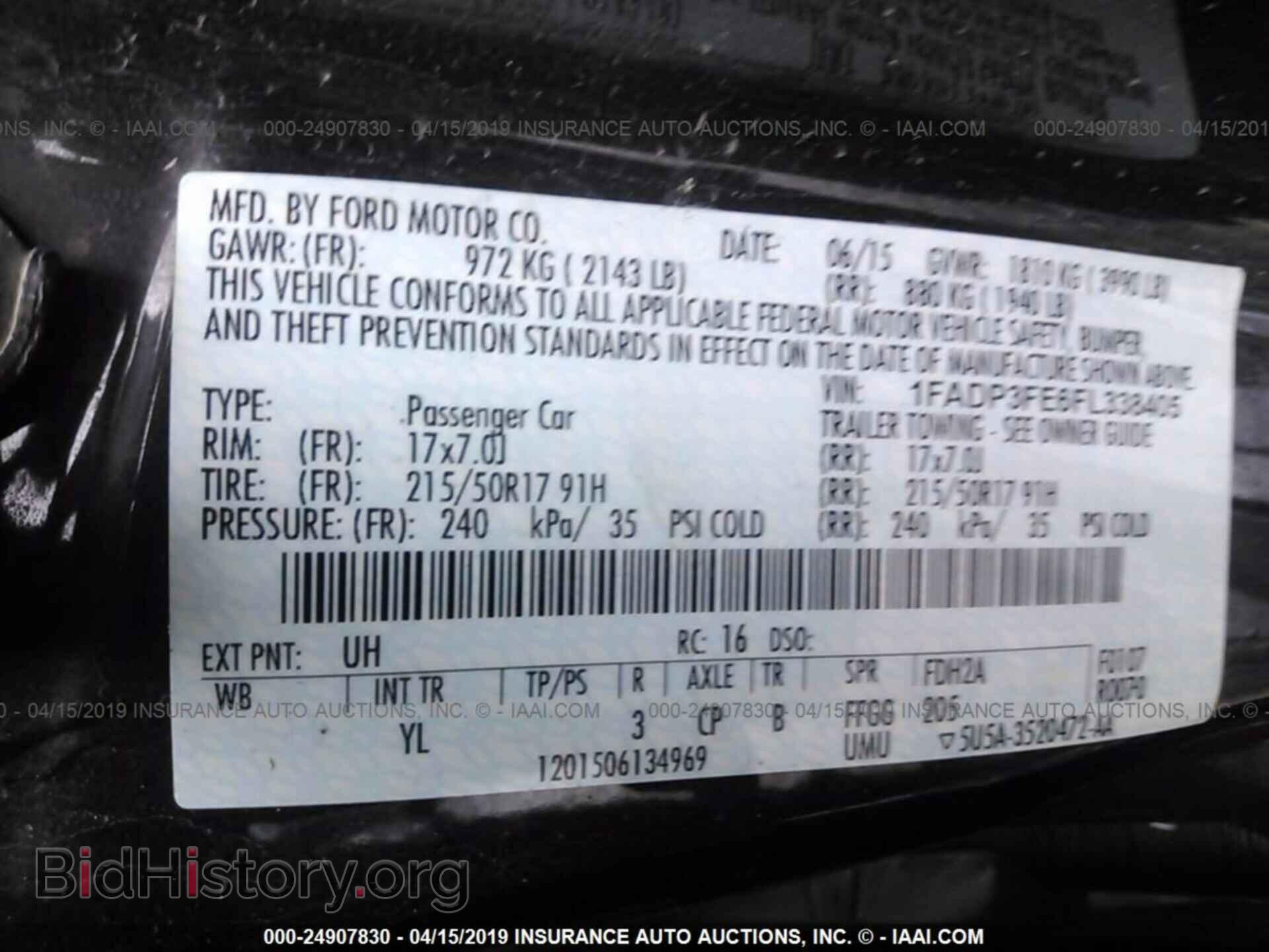 2015 FORD FOCUS - VIN: 1FADP3FE6FL338405 - Фото 9