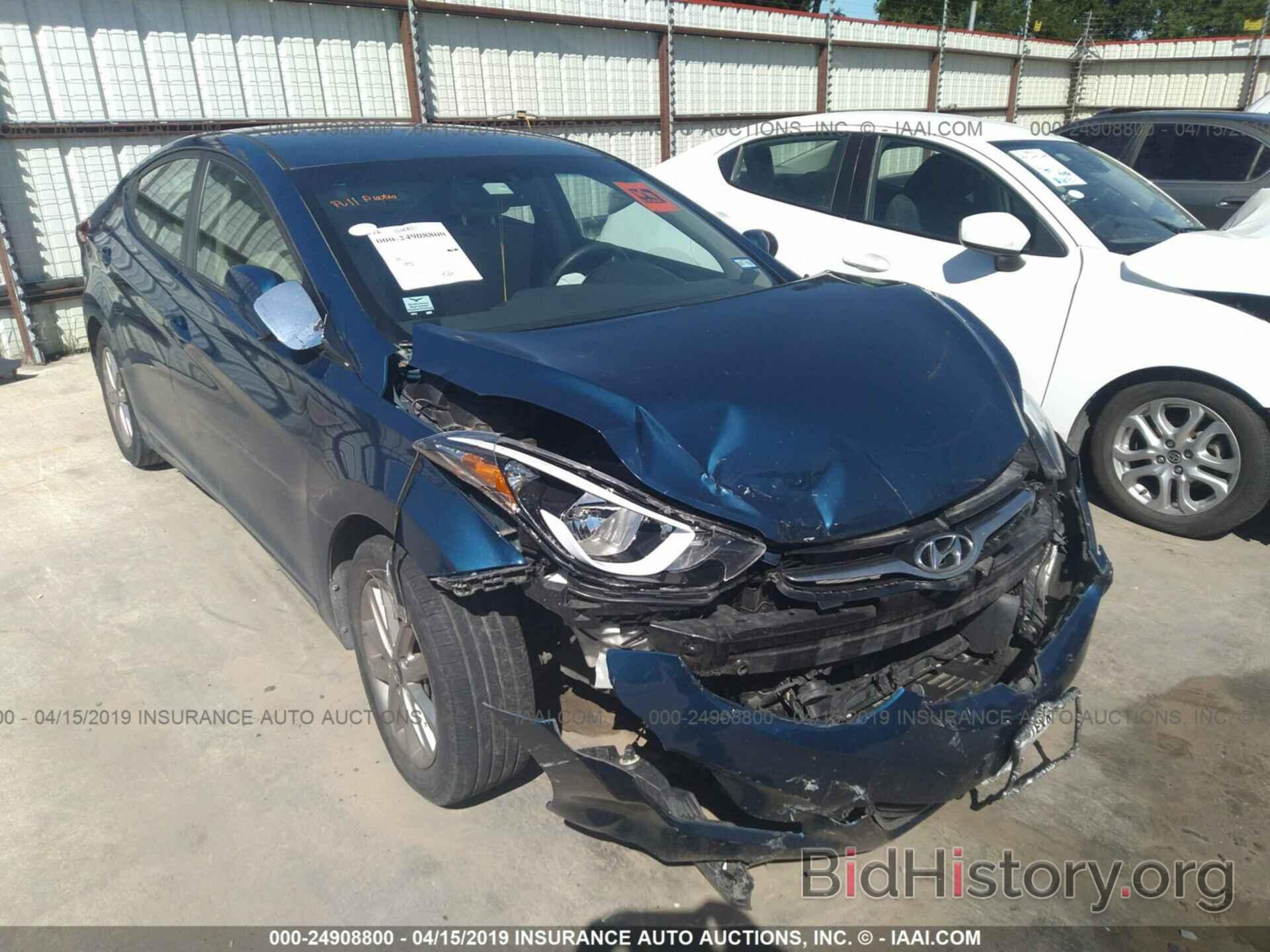 Photo KMHDH4AE8GU543834 - HYUNDAI ELANTRA 2016