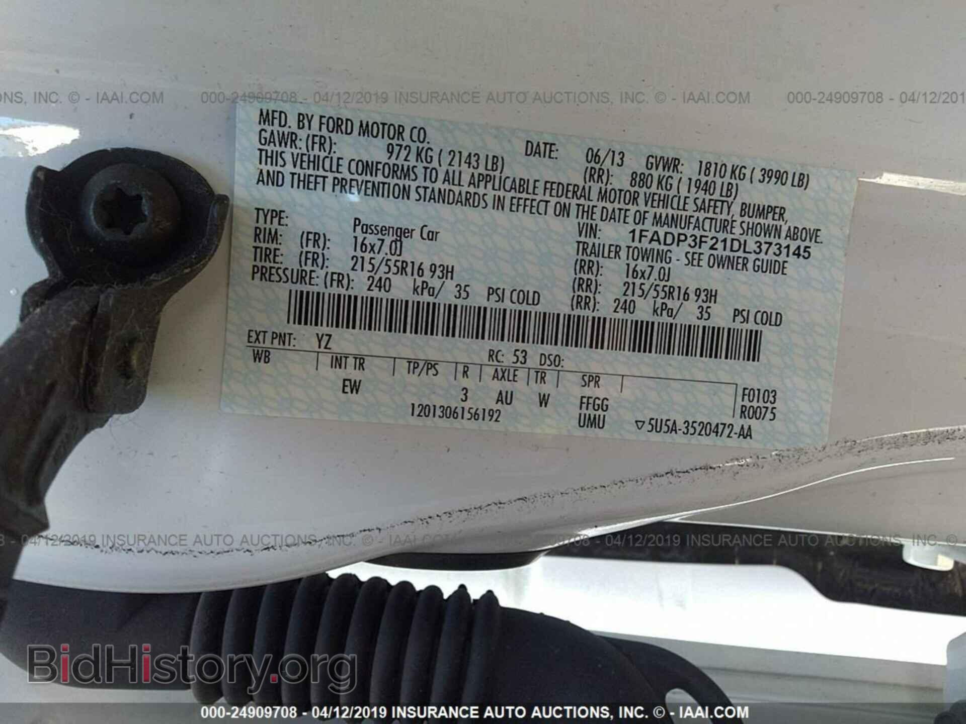 2013 FORD FOCUS - VIN: 1FADP3F21DL373145 - Photo 9
