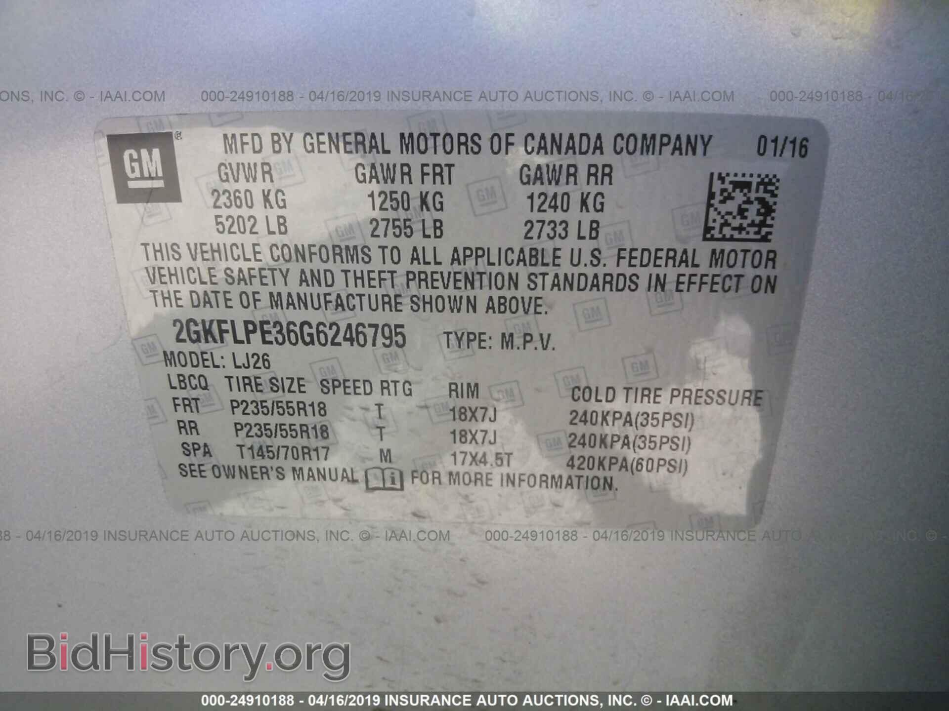 2016 GMC TERRAIN - VIN: 2GKFLPE36G6246795 - Photo 9