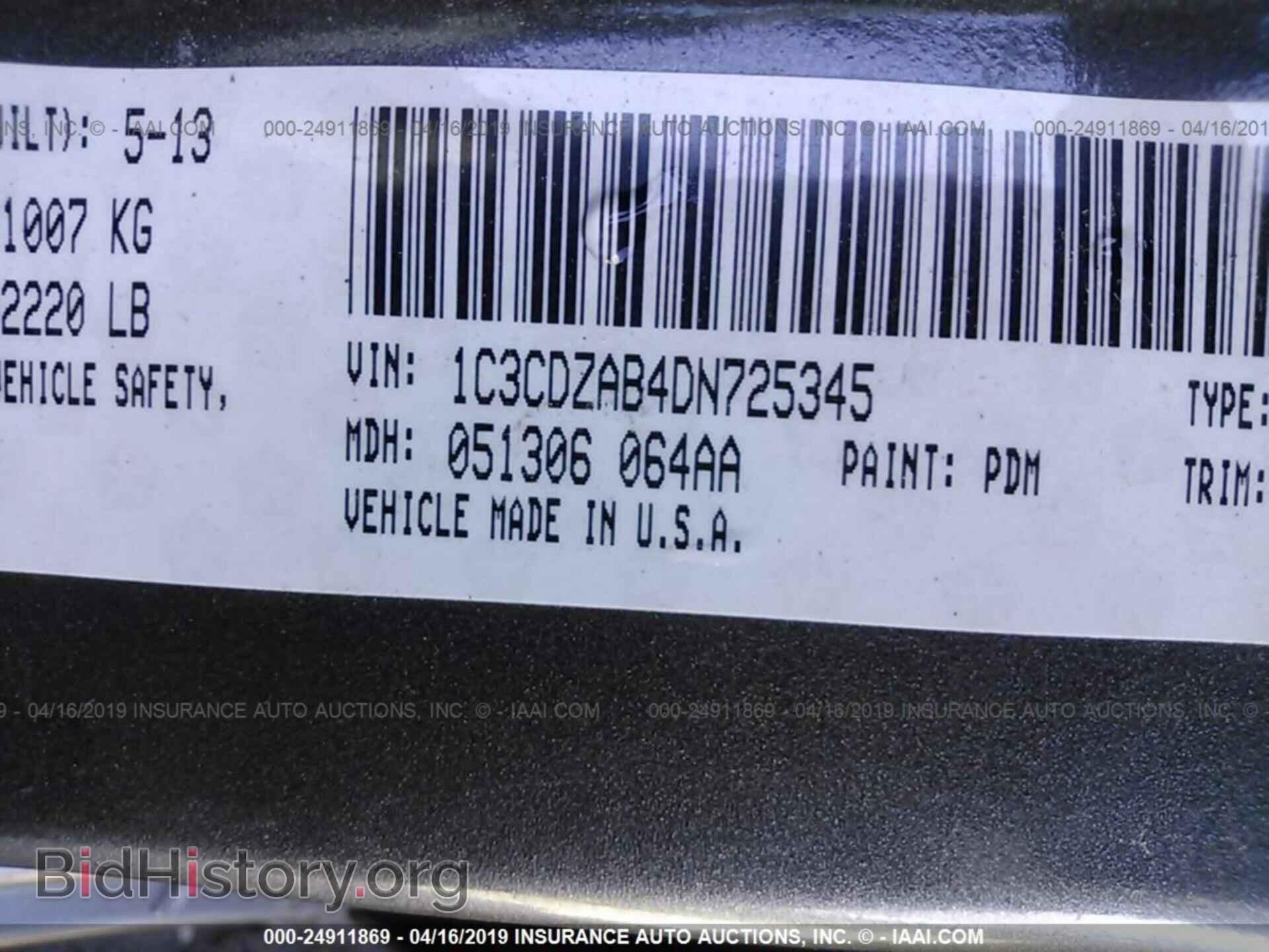 2013 DODGE AVENGER - VIN: 1C3CDZAB4DN725345 - Photo 9