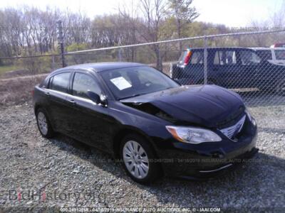 2012 Chrysler 200 LX, black — VIN 1C3CCBAB4CN130357, IAAI