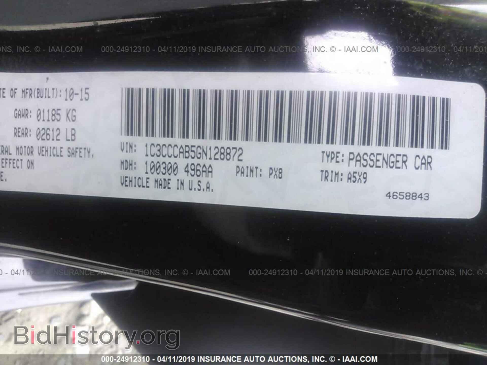 2016 CHRYSLER 200 - VIN: 1C3CCCAB5GN128872 - Photo 9