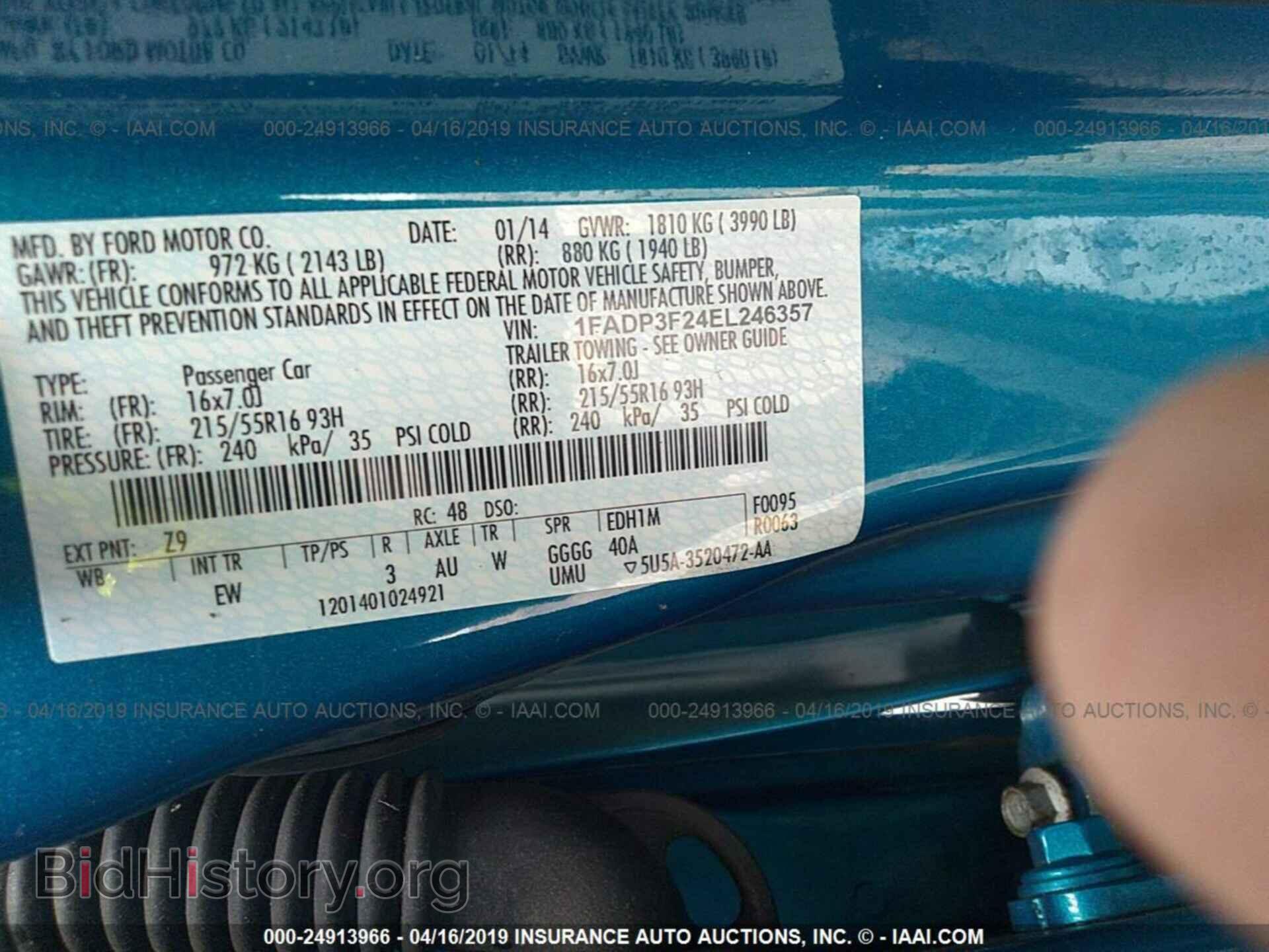 2014 FORD FOCUS - VIN: 1FADP3F24EL246357 - Photo 9