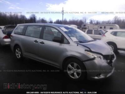 2012 Toyota SIENNA, gray — VIN 5TDZK3DC9CS242536, IAAI