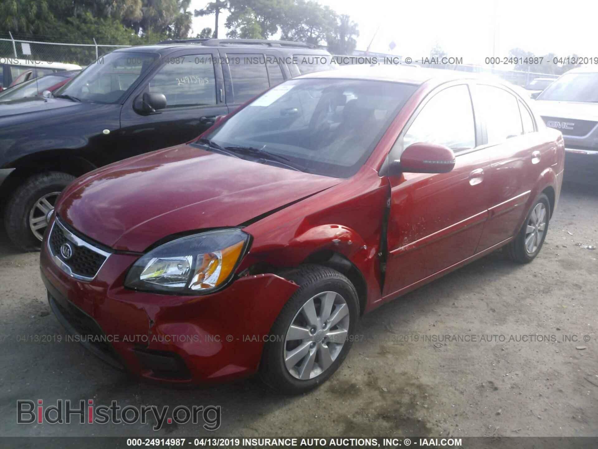 2011 KIA RIO - VIN: KNADH4A36B6953741 - Фото 2