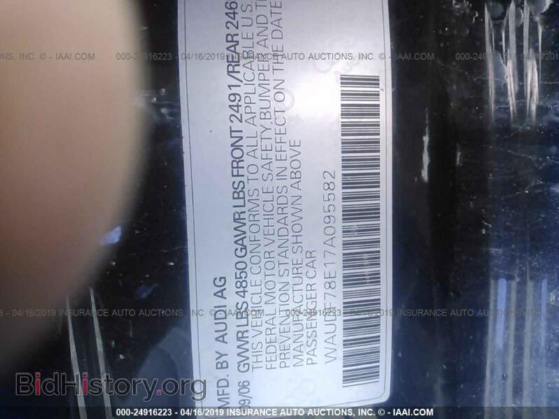 2007 Audi A4 (VIN WAUDF78E17A095582) — фото 9 из 10