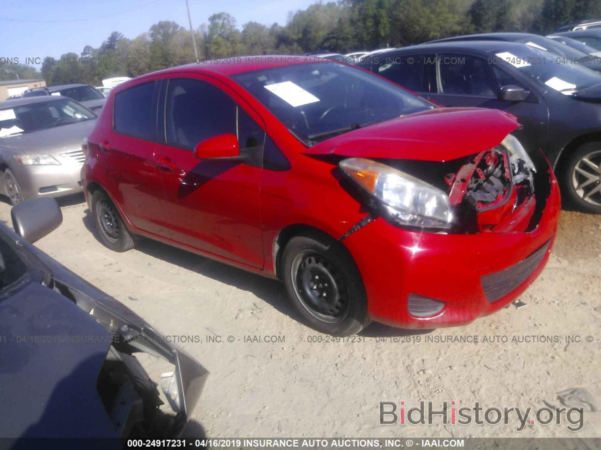 Photo JTDKTUD38CD506345 - TOYOTA YARIS 2012