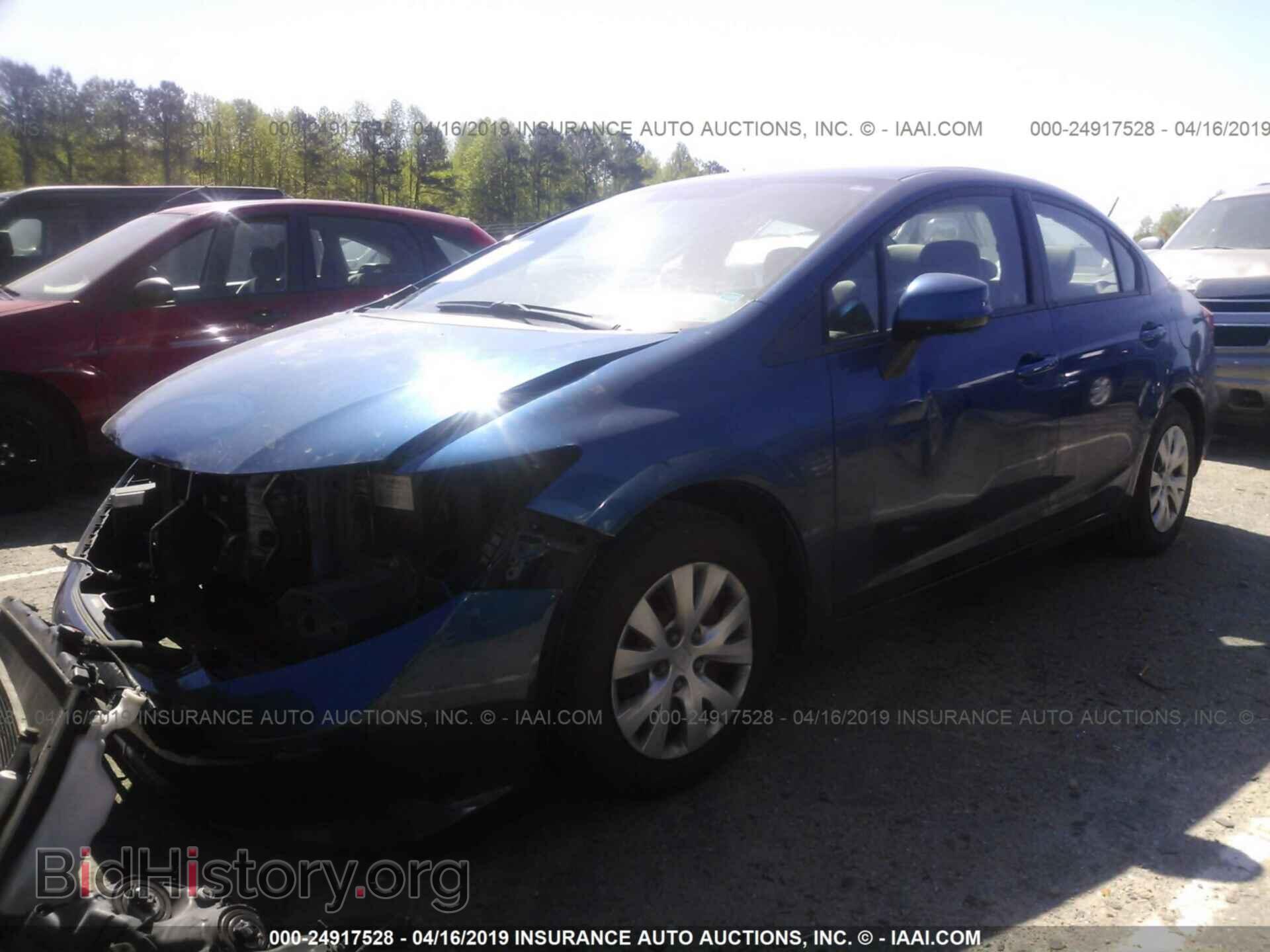 2012 HONDA CIVIC - VIN: 2HGFB2F59CH507256 - Фото 2