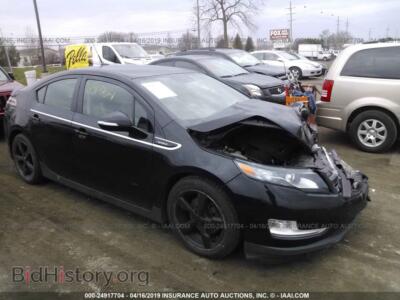 2012 Chevrolet VOLT, black — VIN 1G1RD6E43CU100044, IAAI