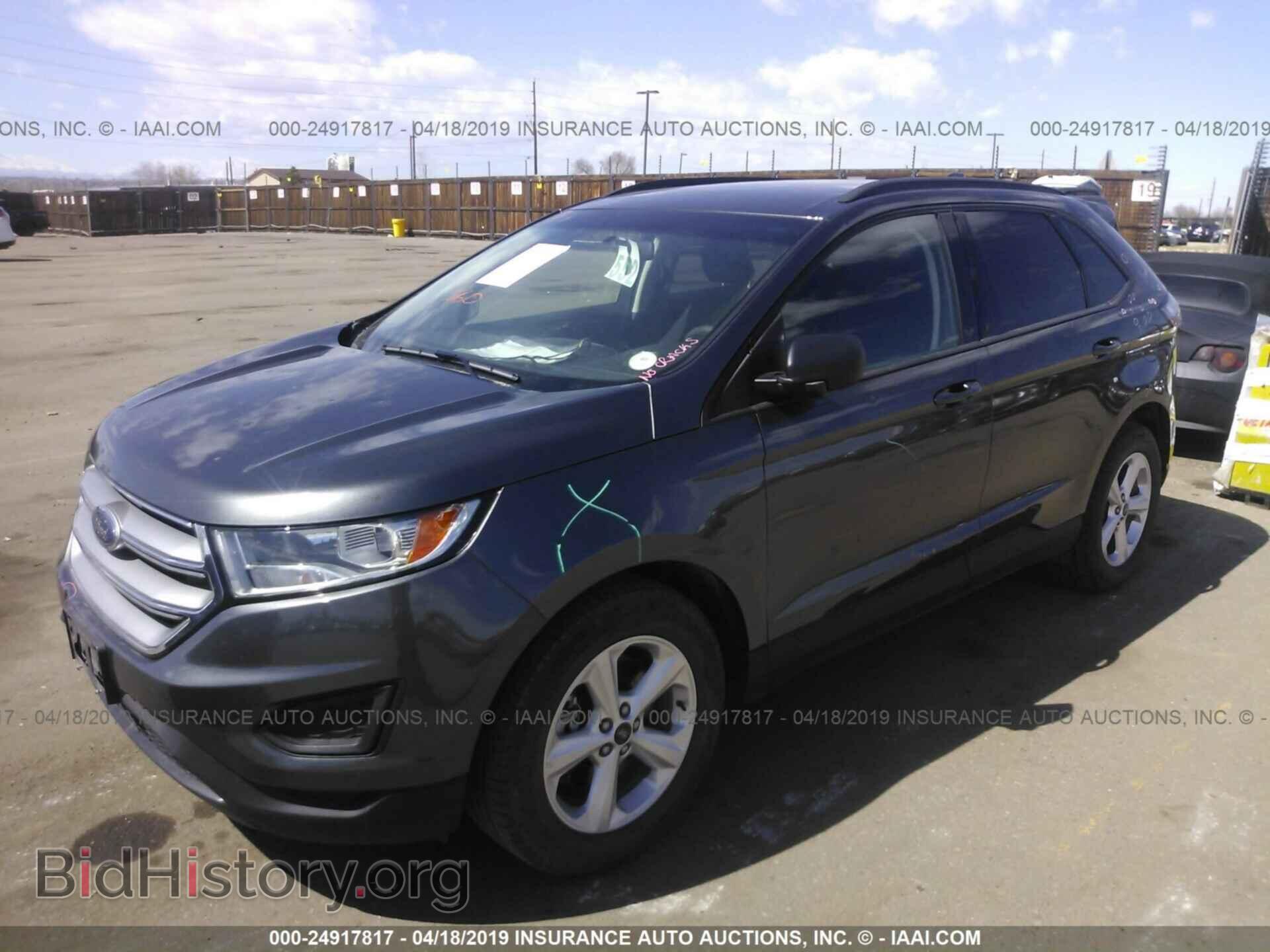 2016 FORD EDGE - VIN: 2FMPK4G97GBC42549 - Фото 2