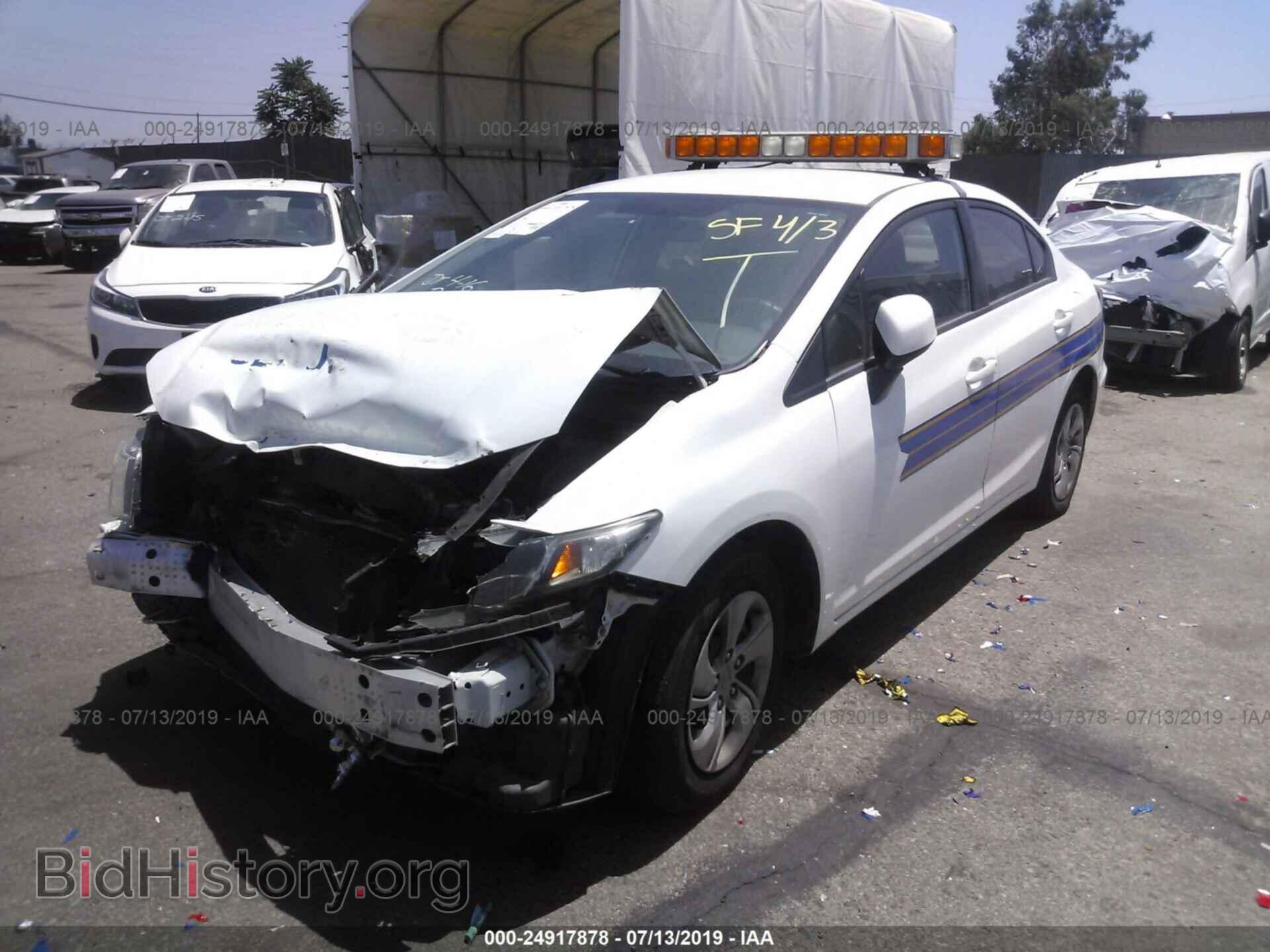 2013 HONDA CIVIC - VIN: 19XFB2F56DE278031 - Фото 2