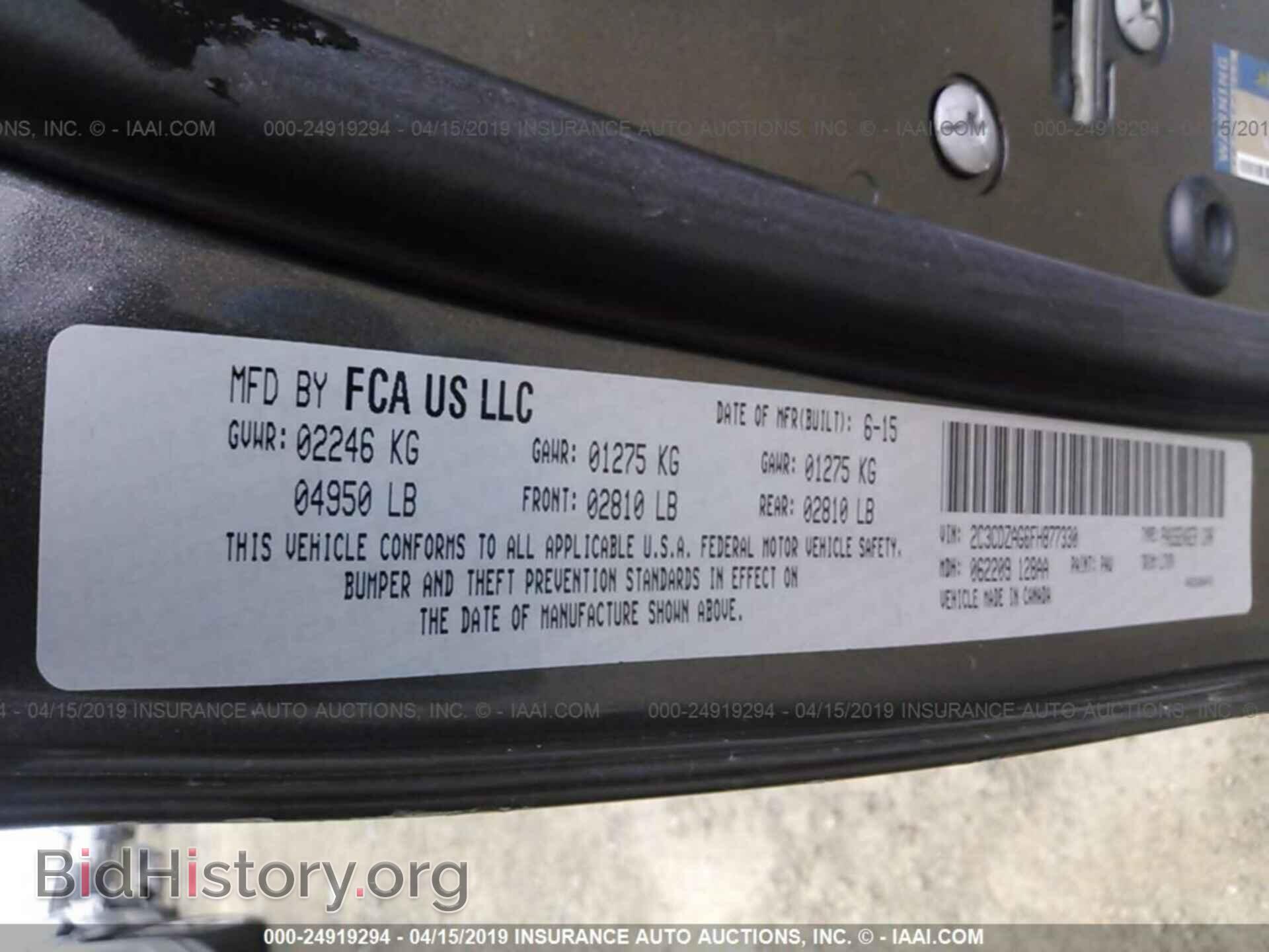 2015 DODGE CHALLENGER - VIN: 2C3CDZAG6FH877330 - Фото 9