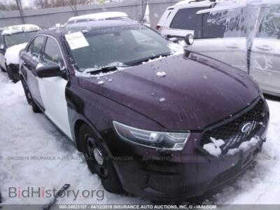 2014 Ford TAURUS Police Interceptor, темно-бордовый — VIN 1FAHP2MK8EG172156, IAAI