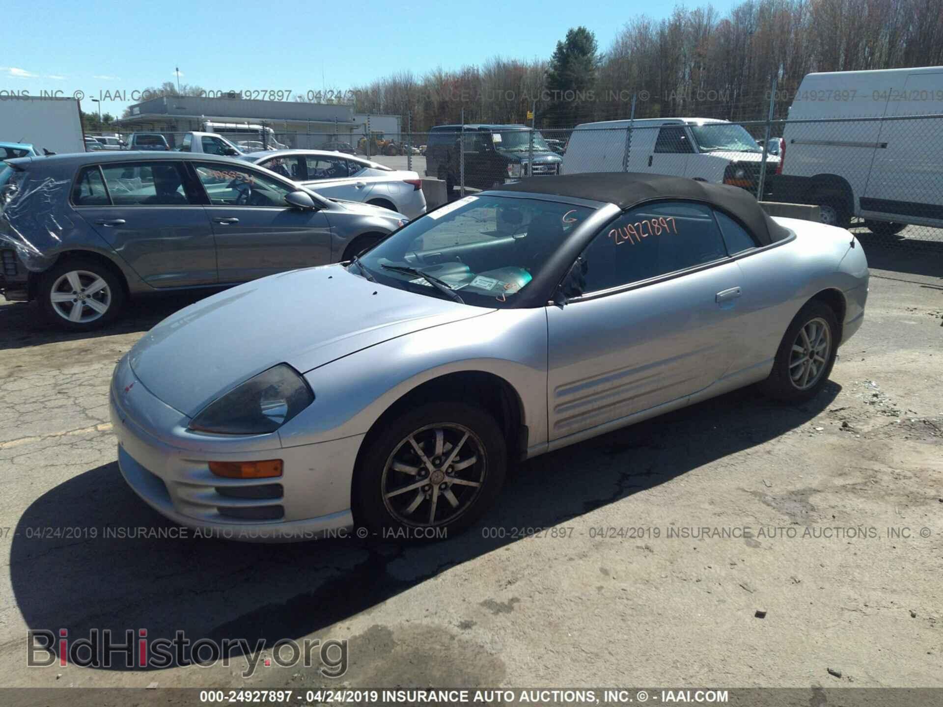2001 MITSUBISHI ECLIPSE - VIN: 4A3AE45G91E203991 - Фото 2