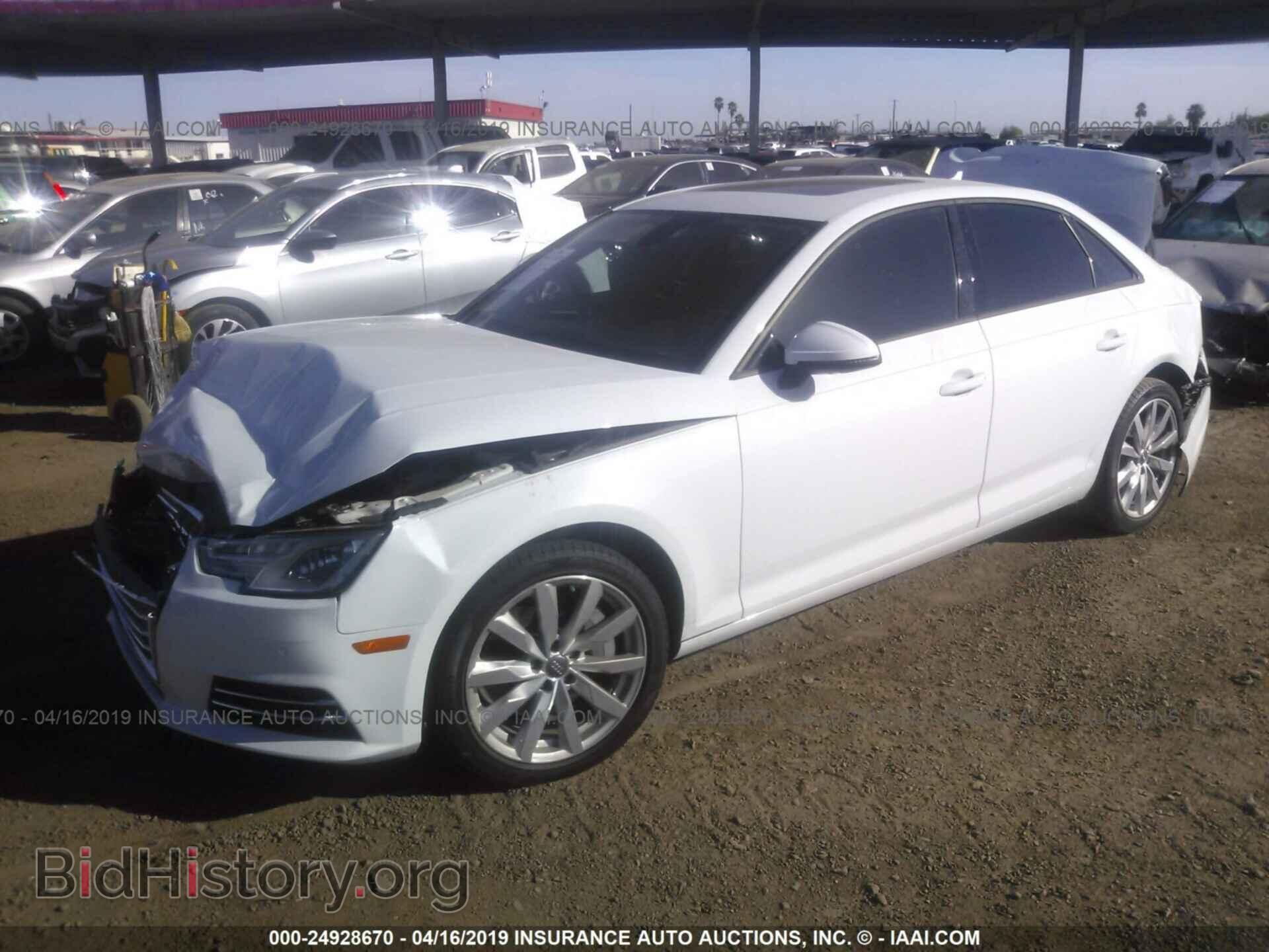 2017 AUDI A4 - VIN: WAUGNAF44HN010560 - Фото 2
