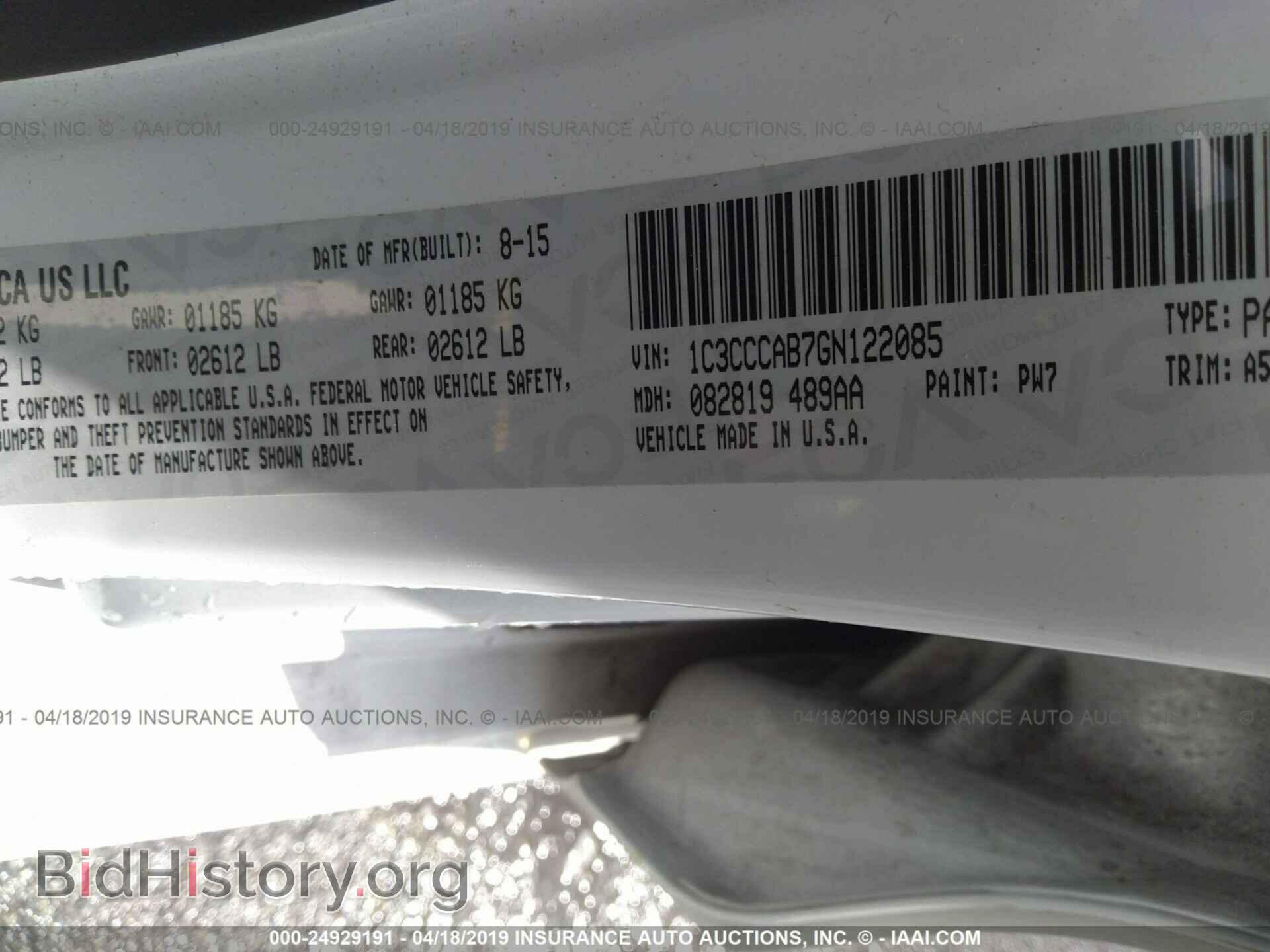 2016 CHRYSLER 200 - VIN: 1C3CCCAB7GN122085 - Photo 9