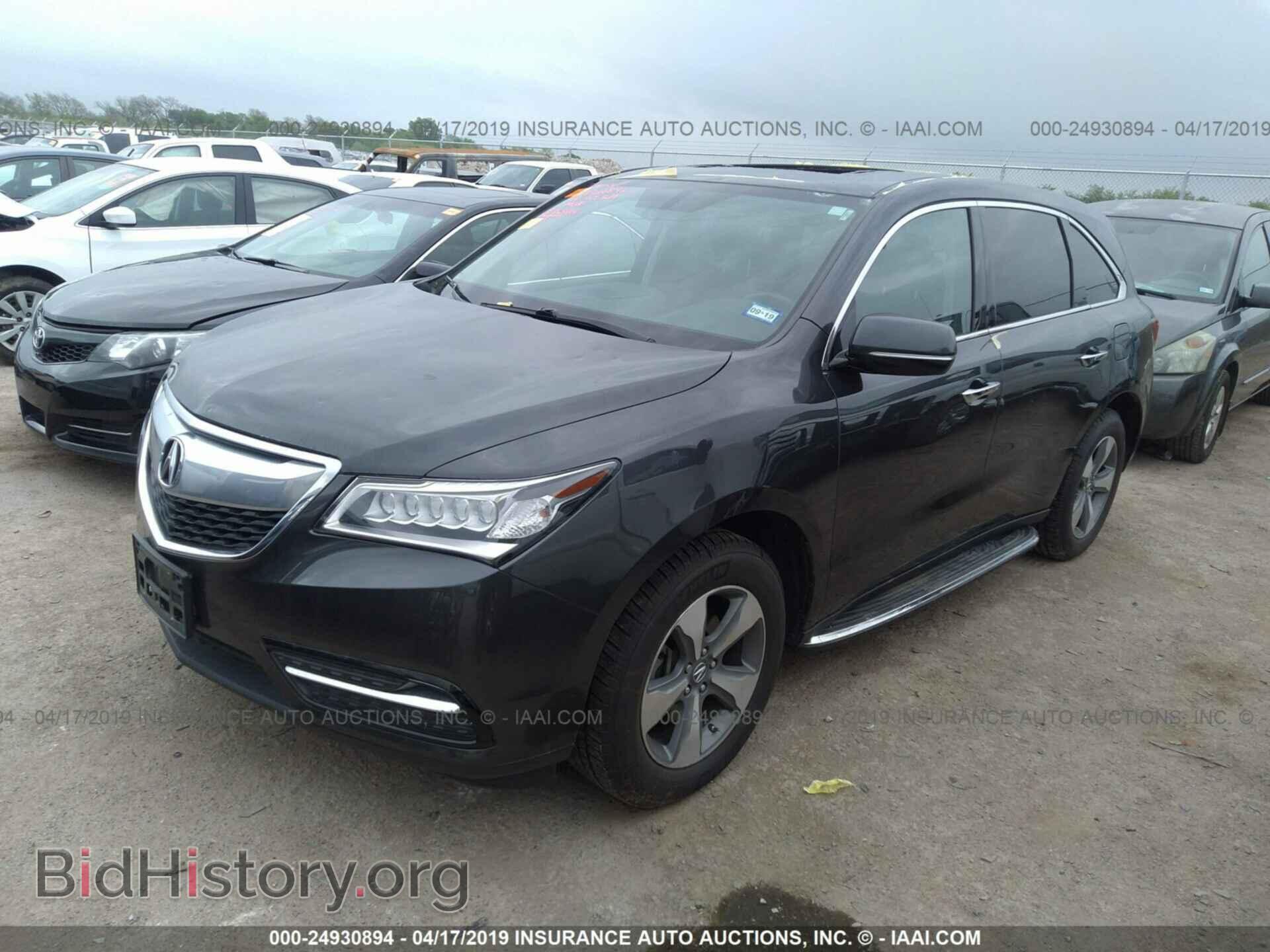 2014 ACURA MDX - VIN: 5FRYD3H26EB008660 - Фото 2