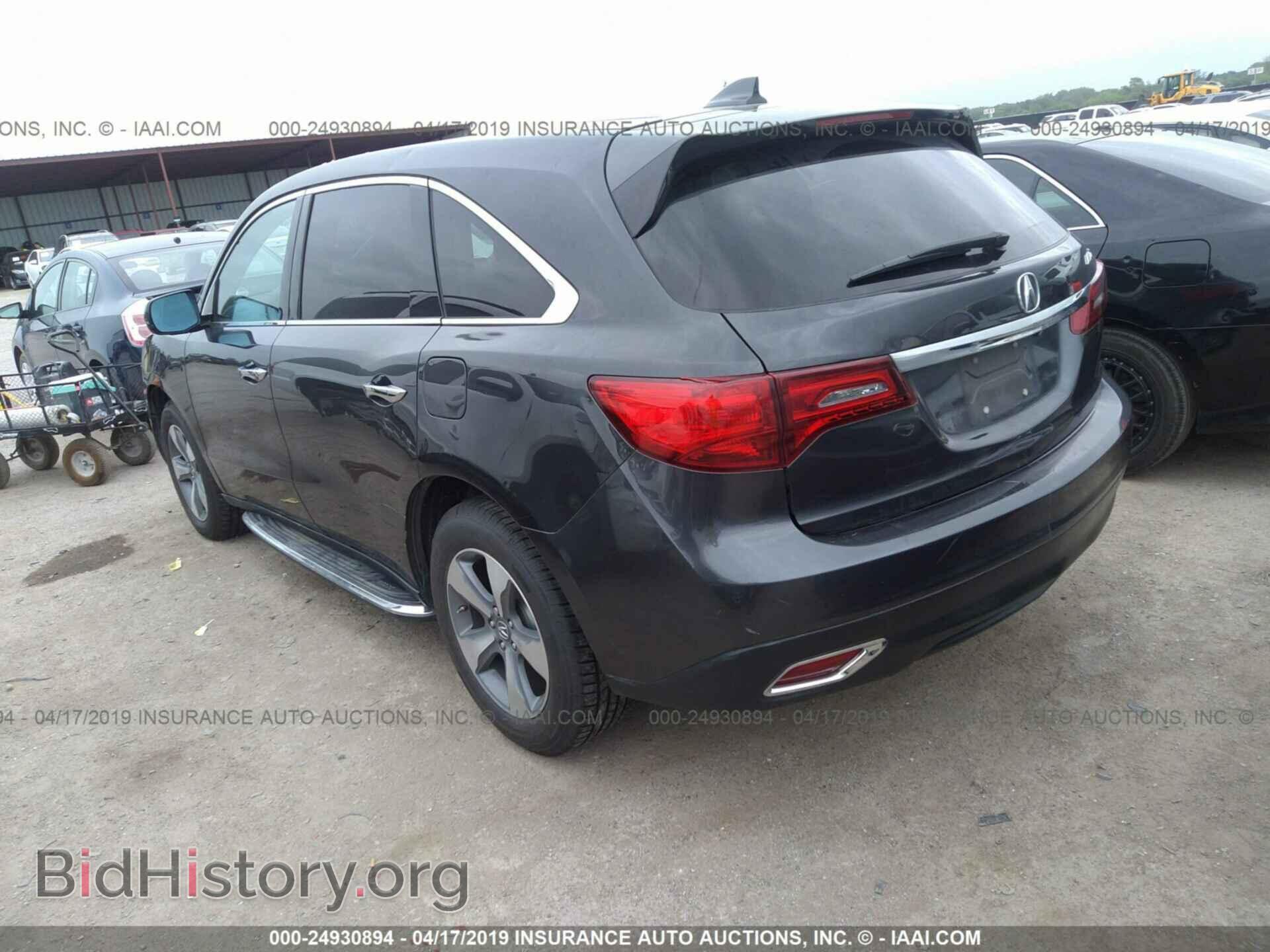 2014 ACURA MDX - VIN: 5FRYD3H26EB008660 - Фото 3