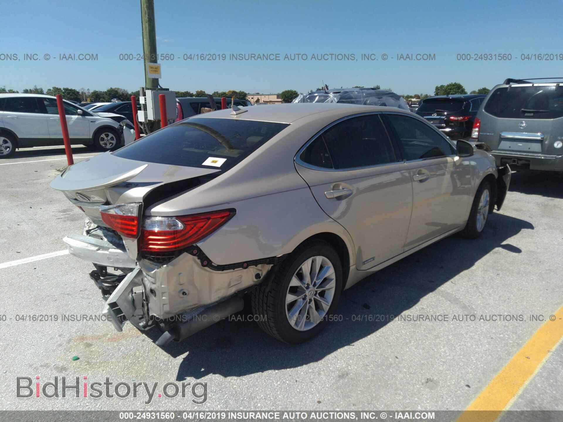 2013 LEXUS ES - VIN: JTHBW1GGXD2011872 - Photo 4