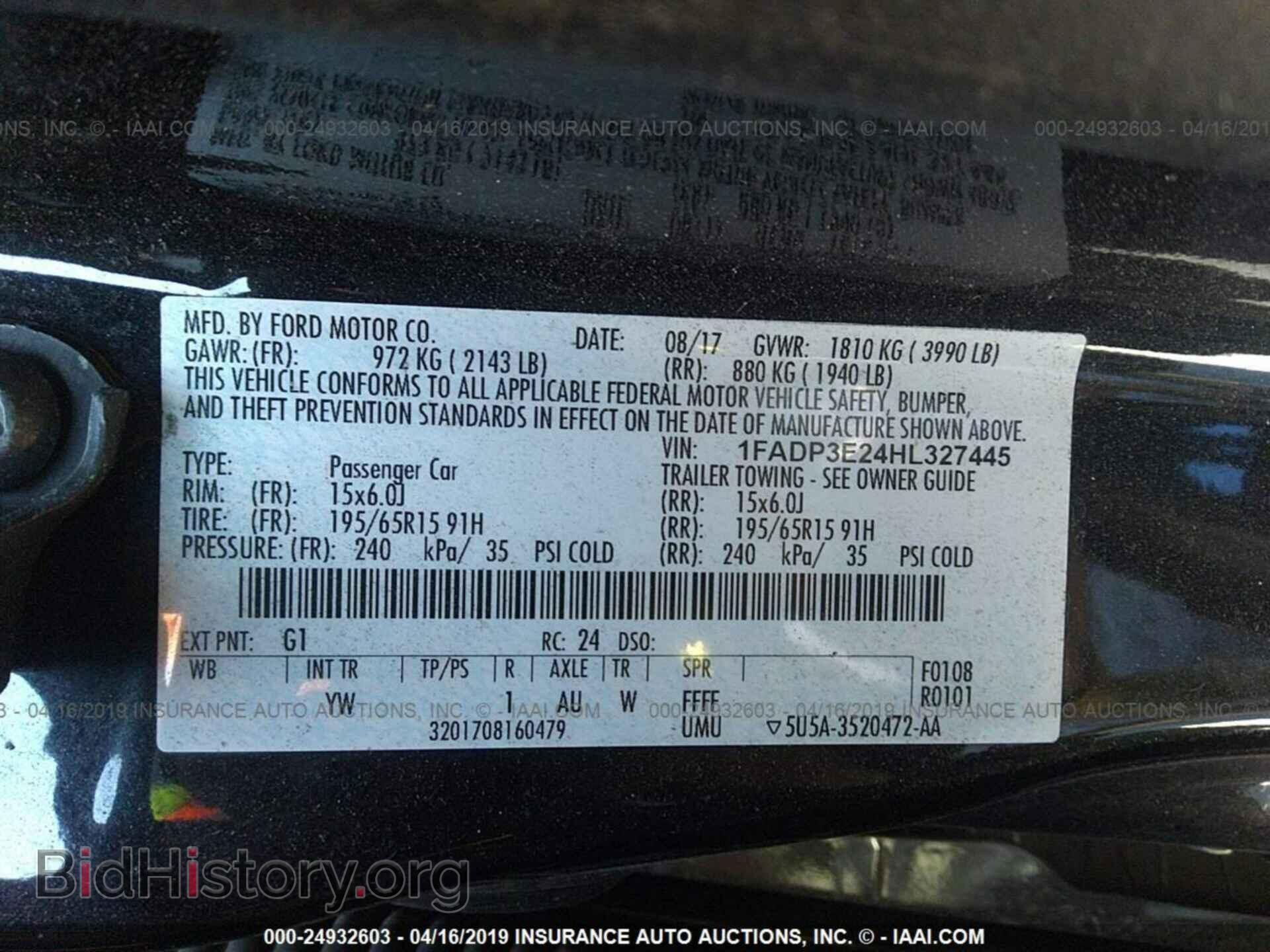 2017 FORD FOCUS - VIN: 1FADP3E24HL327445 - Photo 9