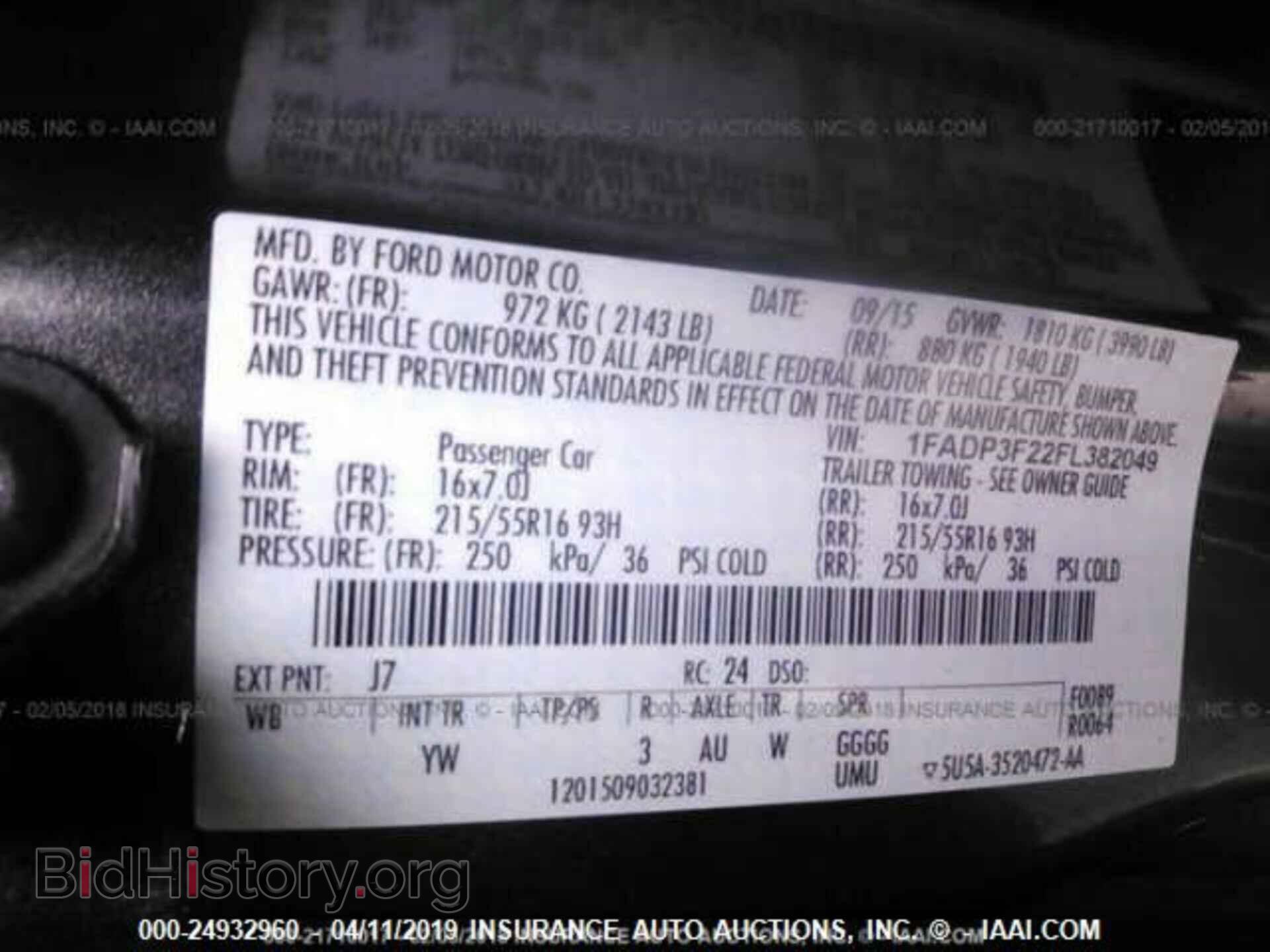 2015 FORD FOCUS - VIN: 1FADP3F22FL382049 - Photo 9