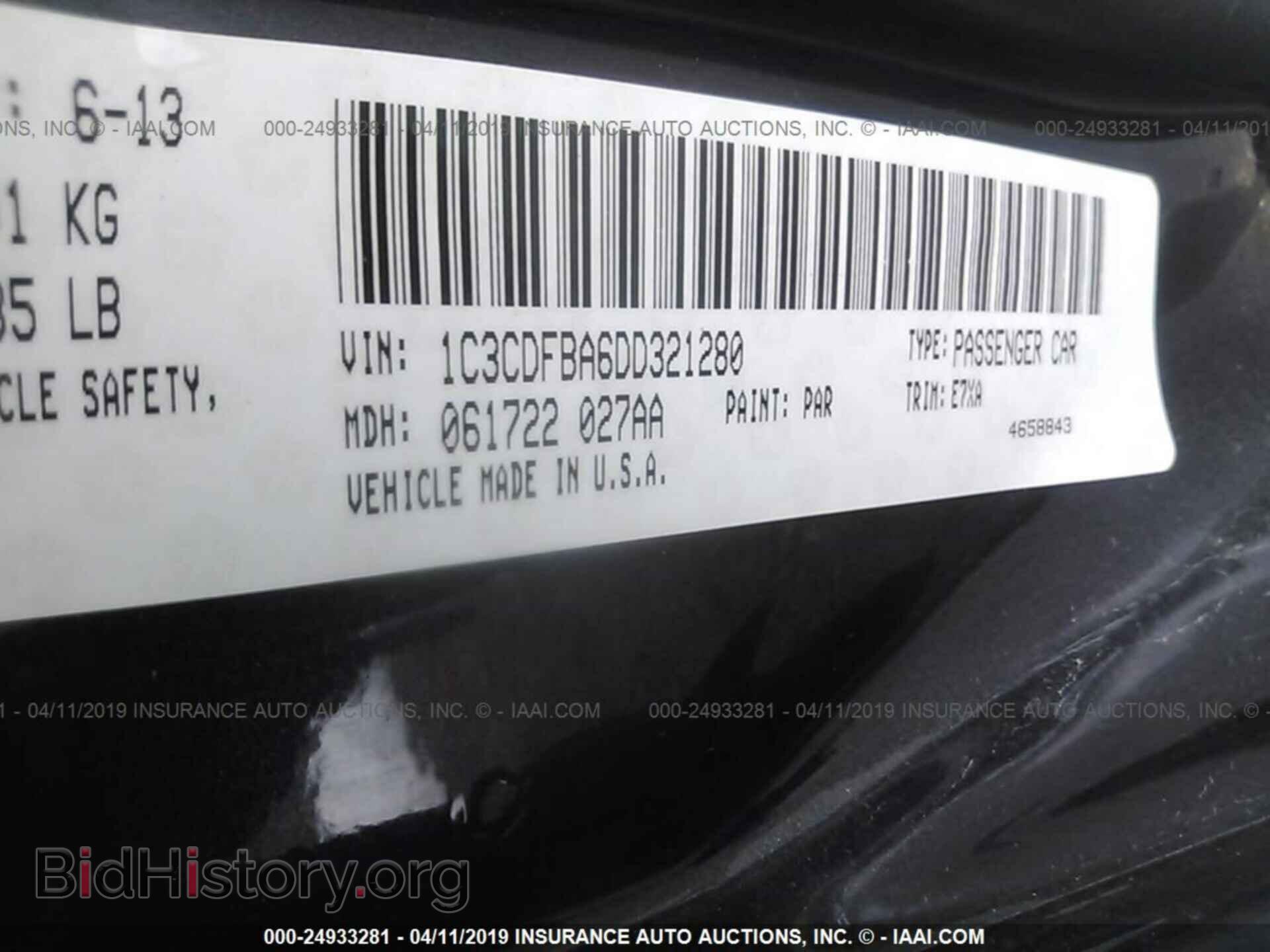 2013 DODGE DART - VIN: 1C3CDFBA6DD321280 - Photo 9