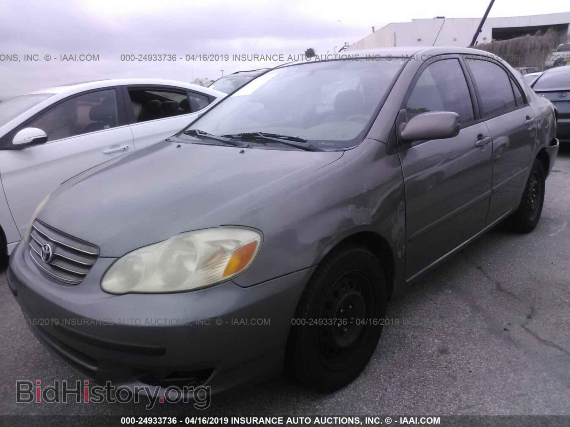 2003 TOYOTA COROLLA - VIN: 2T1BR32E93C081695 - Фото 2
