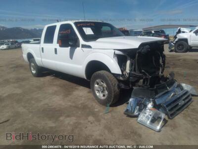 2012 Ford F250 Super Duty, белый — VIN 1FT7W2B62CEA46608, IAAI