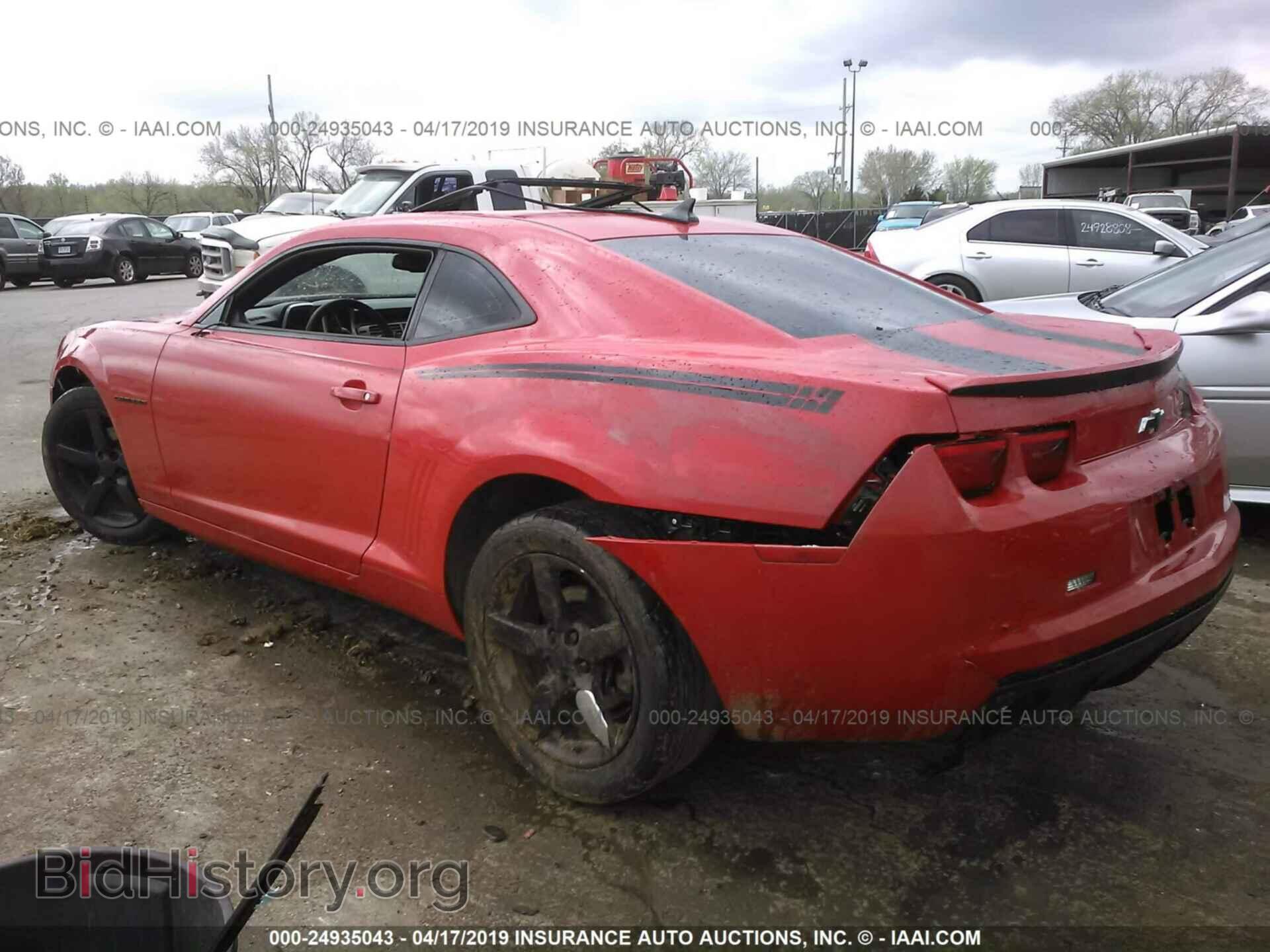 2012 CHEVROLET CAMARO - VIN: 2G1FB1E31C9185787 - Фото 3