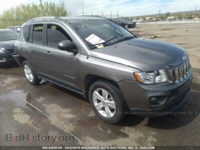 2012 Jeep COMPASS Sport, gray — VIN 1C4NJDBB0CD662120, IAAI