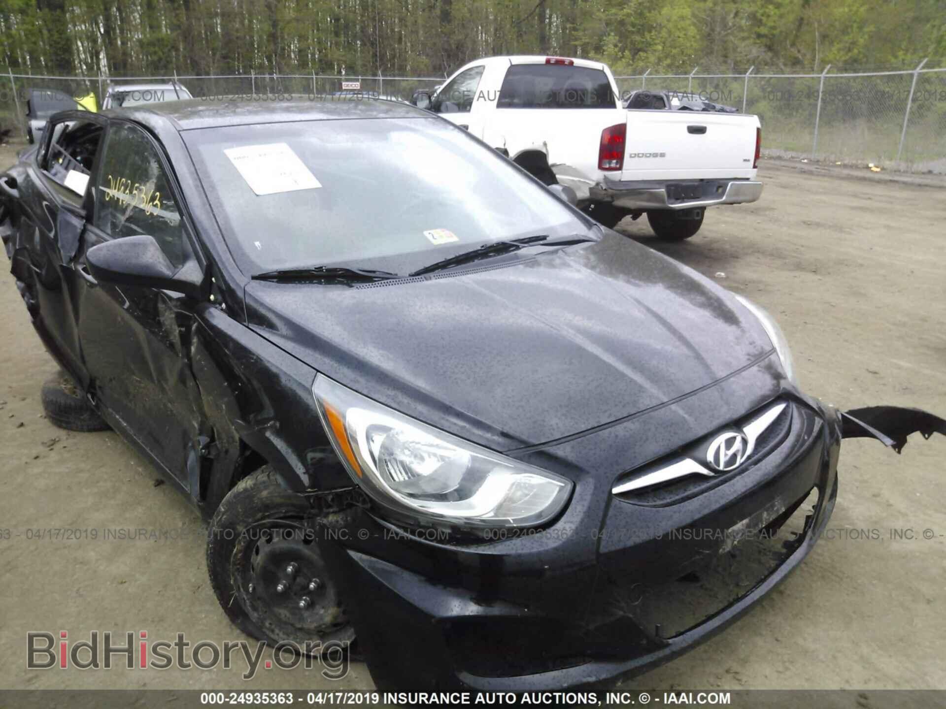Фотография KMHCT4AE7DU489352 - HYUNDAI ACCENT 2013