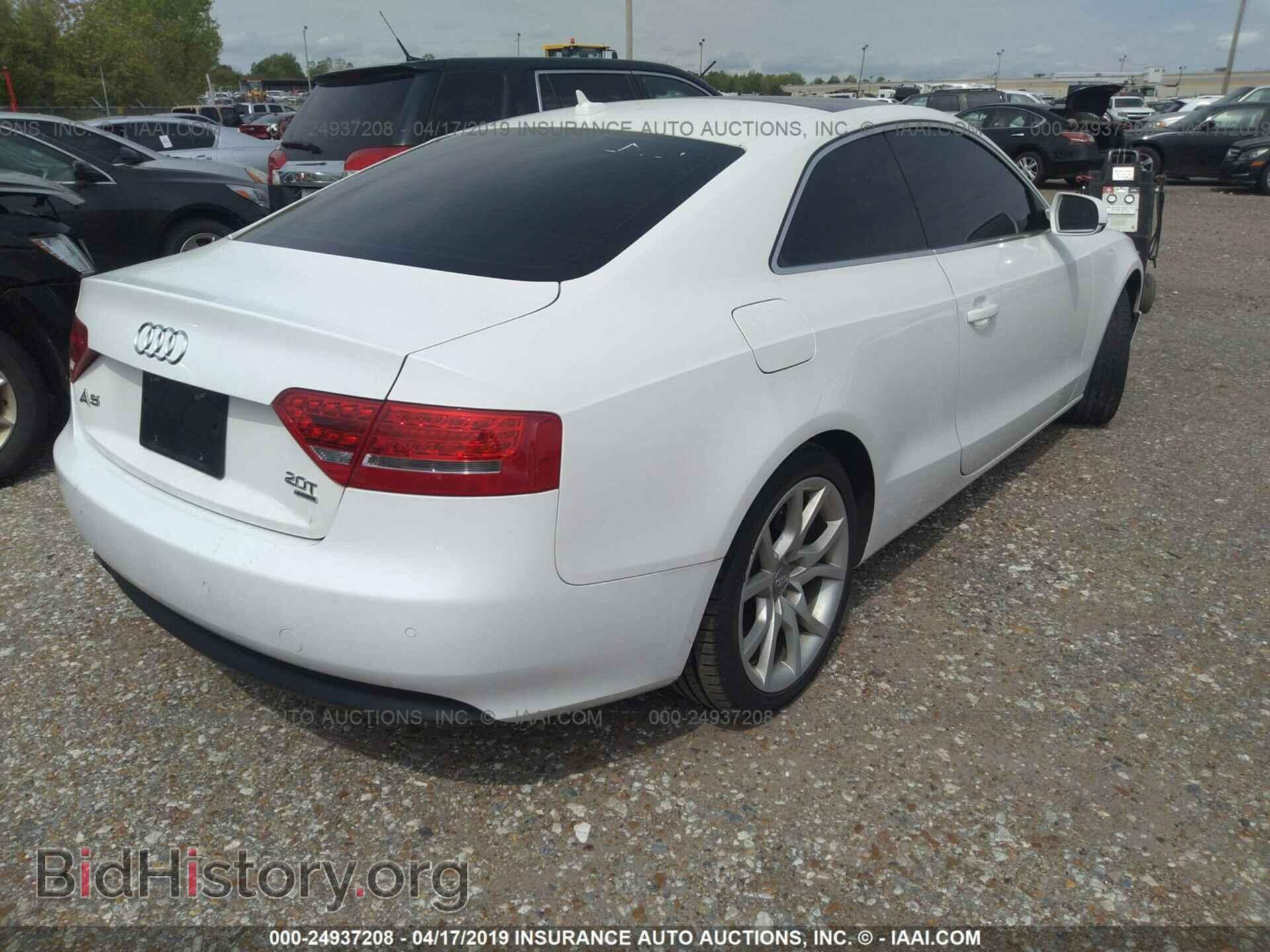 2012 AUDI A5 - VIN: WAULFAFR4CA000506 - Фото 4