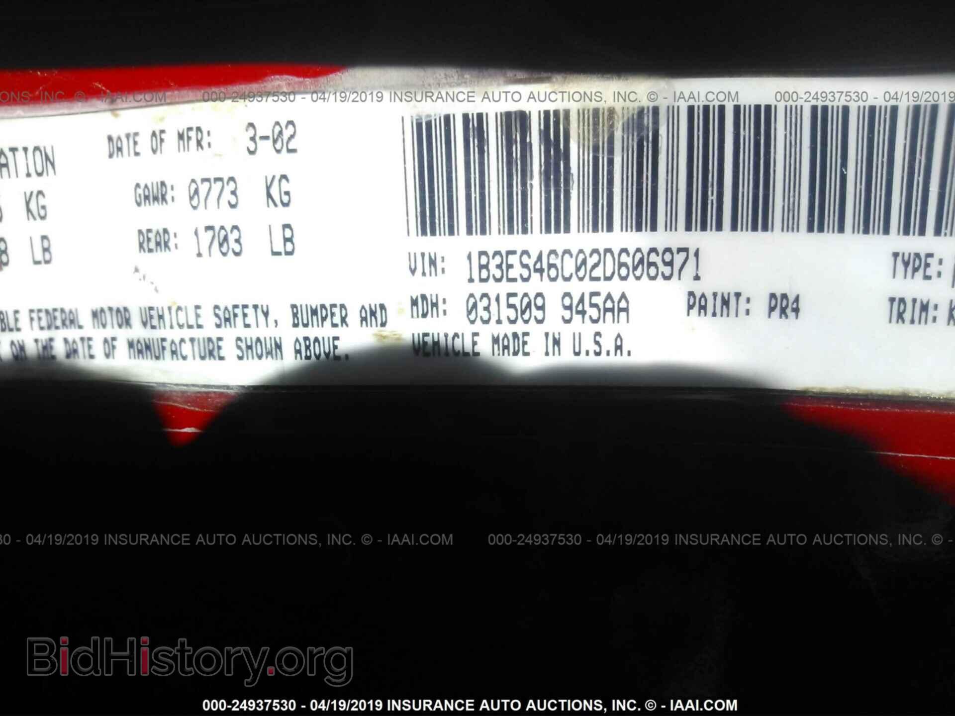 2002 DODGE NEON - VIN: 1B3ES46C02D606971 - Photo 9