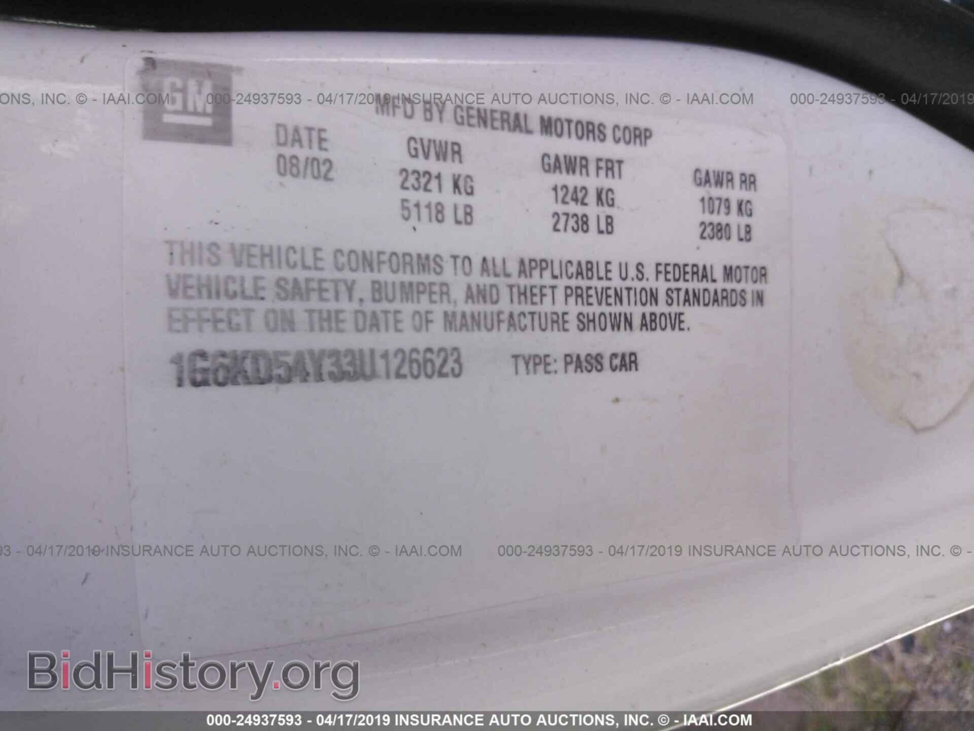 2003 CADILLAC DEVILLE - VIN: 1G6KD54Y33U126623 - Photo 9