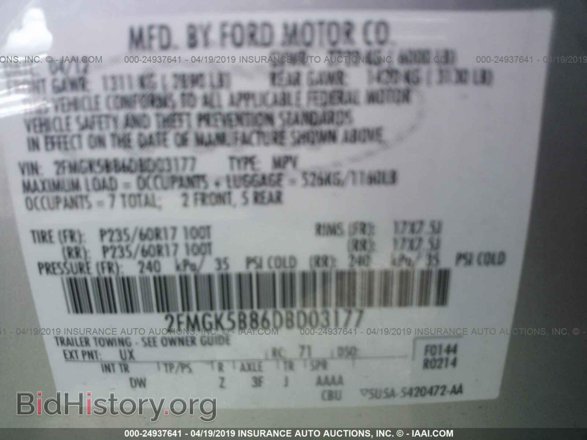 2013 FORD FLEX - VIN: 2FMGK5B86DBD03177 - Photo 9
