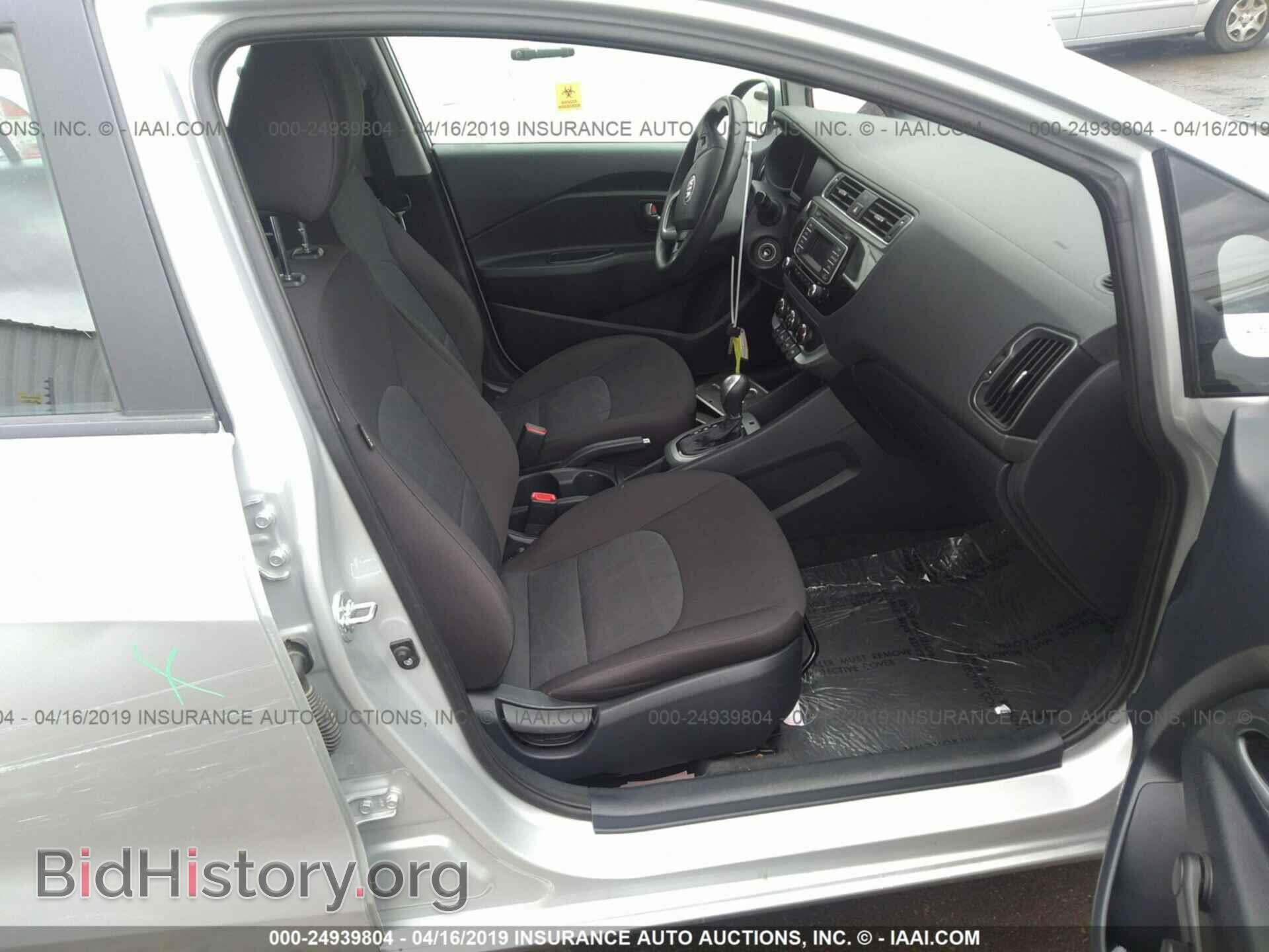 2016 KIA RIO - VIN: KNADM4A30G6637979 - Фото 5