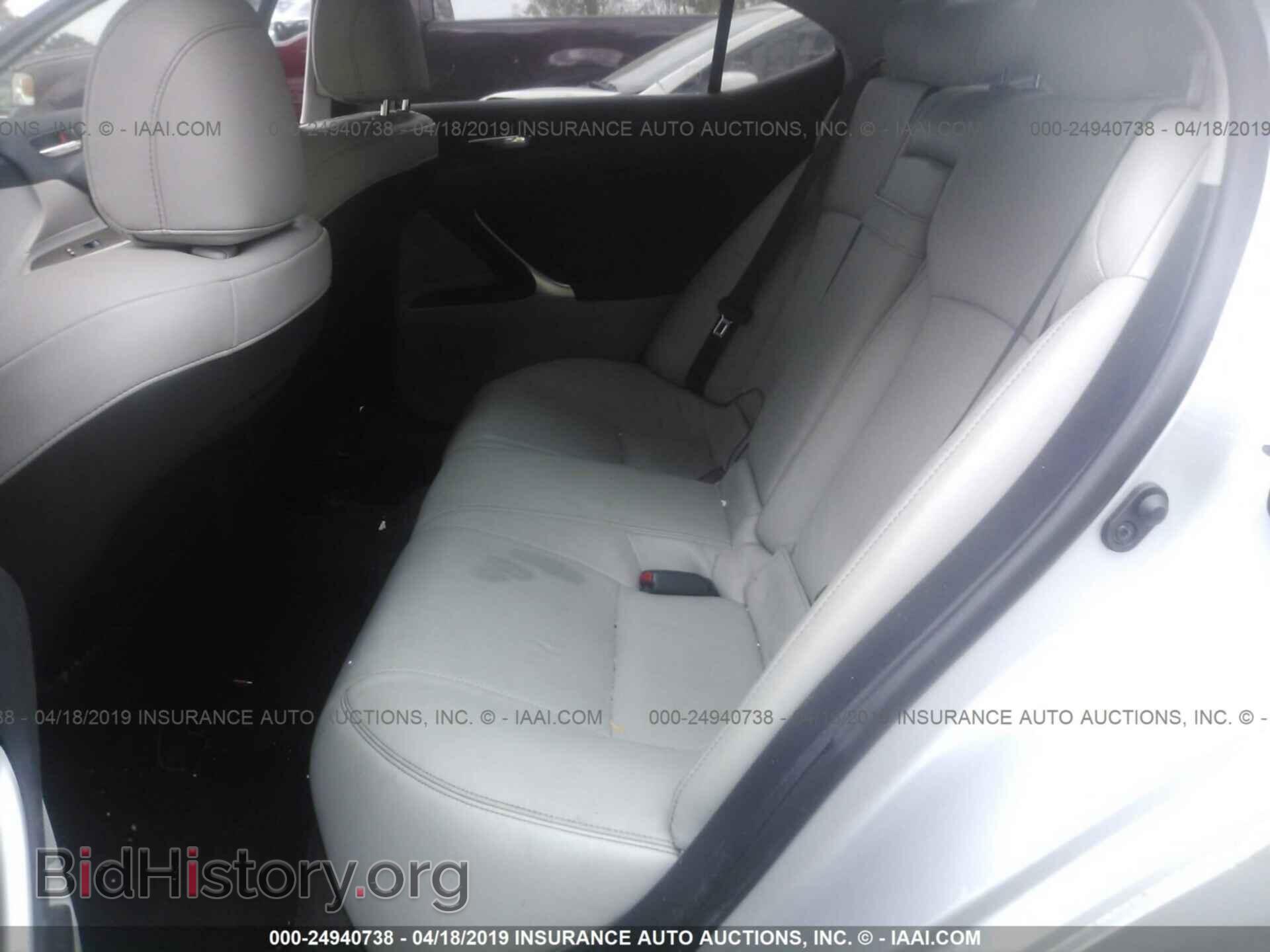 2012 LEXUS IS - VIN: JTHBF5C26C5169401 - Фото 8