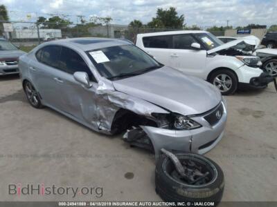 2010 Lexus IS 250, серебристый — VIN JTHBF5C27A5125789, IAAI