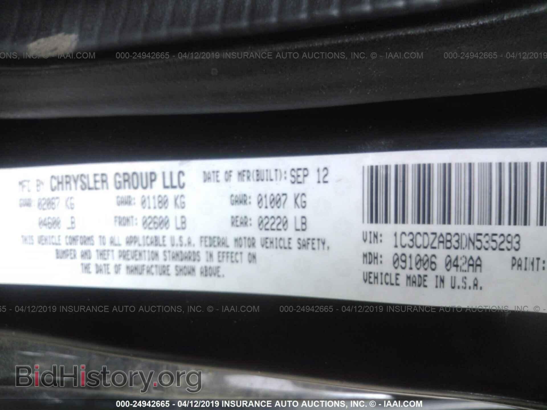 2013 DODGE AVENGER - VIN: 1C3CDZAB3DN535293 - Photo 9