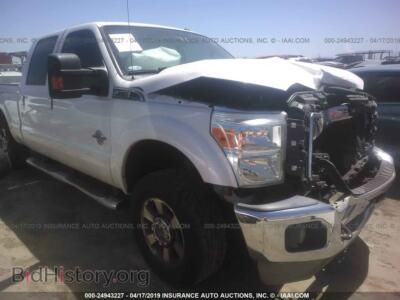 2011 Ford F250 Super Duty, белый — VIN 1FT7W2BT7BEC16031, IAAI