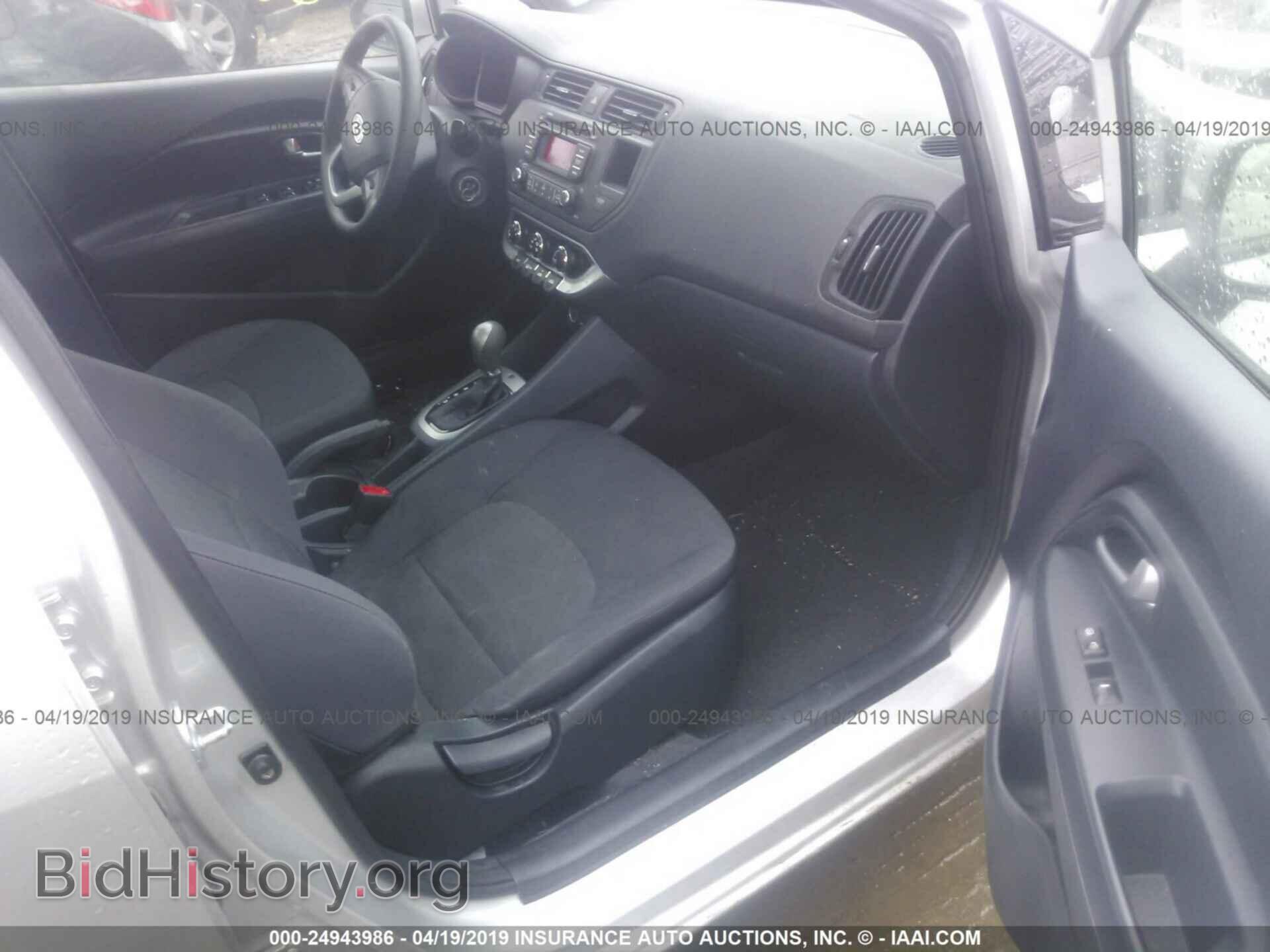 2012 KIA RIO - VIN: KNADM4A36C6095054 - Фото 5