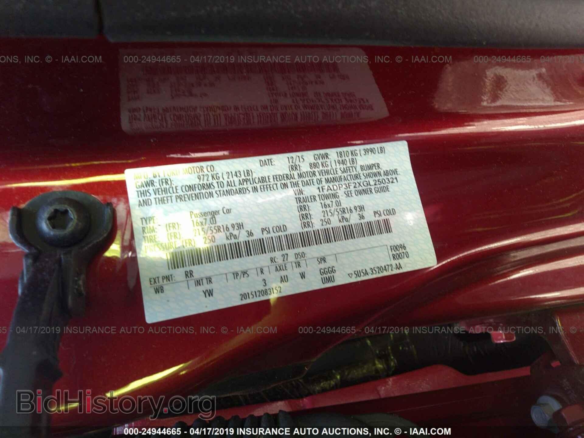 2016 FORD FOCUS - VIN: 1FADP3F2XGL250321 - Photo 9