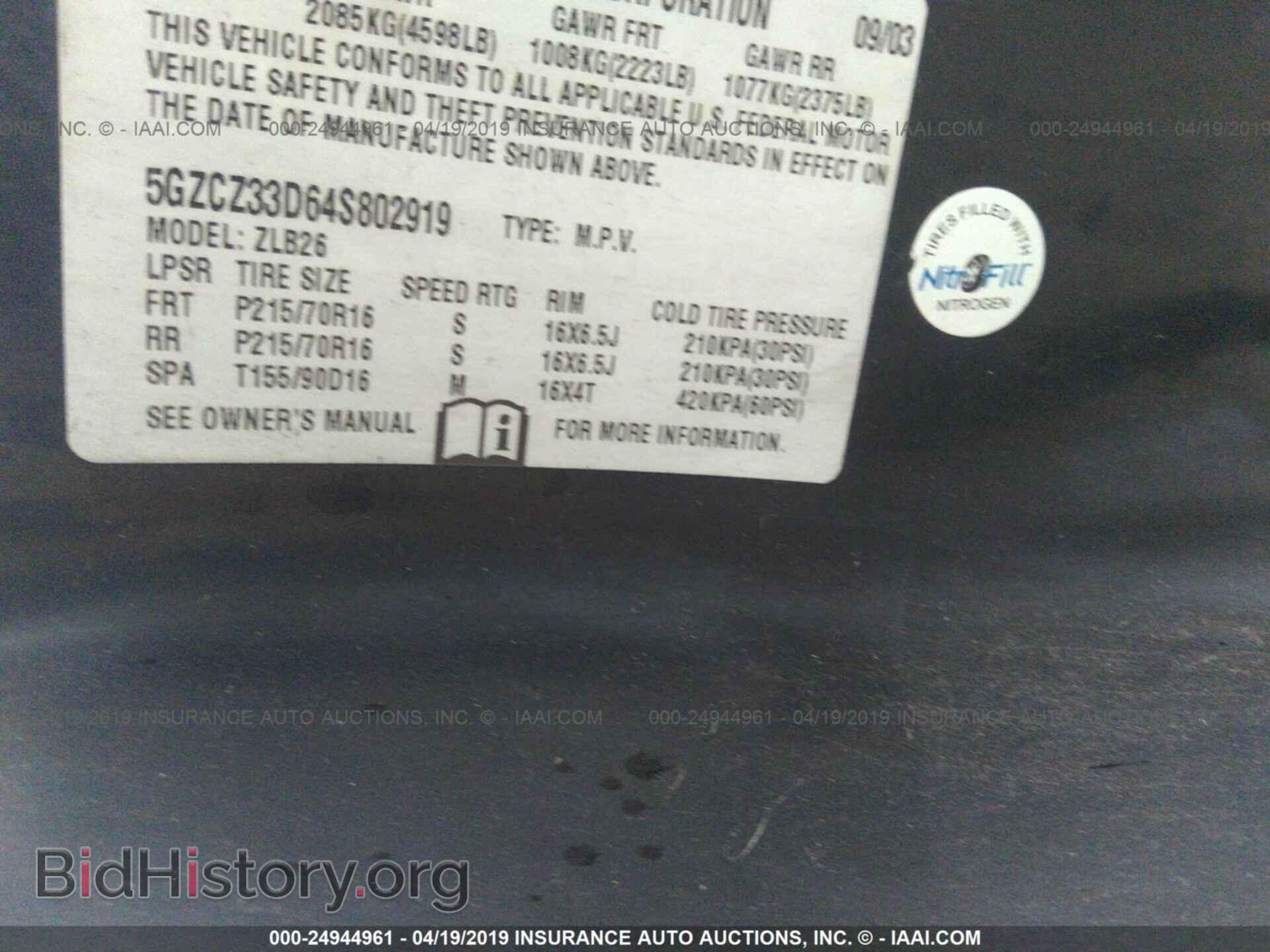 2004 SATURN VUE - VIN: 5GZCZ33D64S802919 - Фото 9